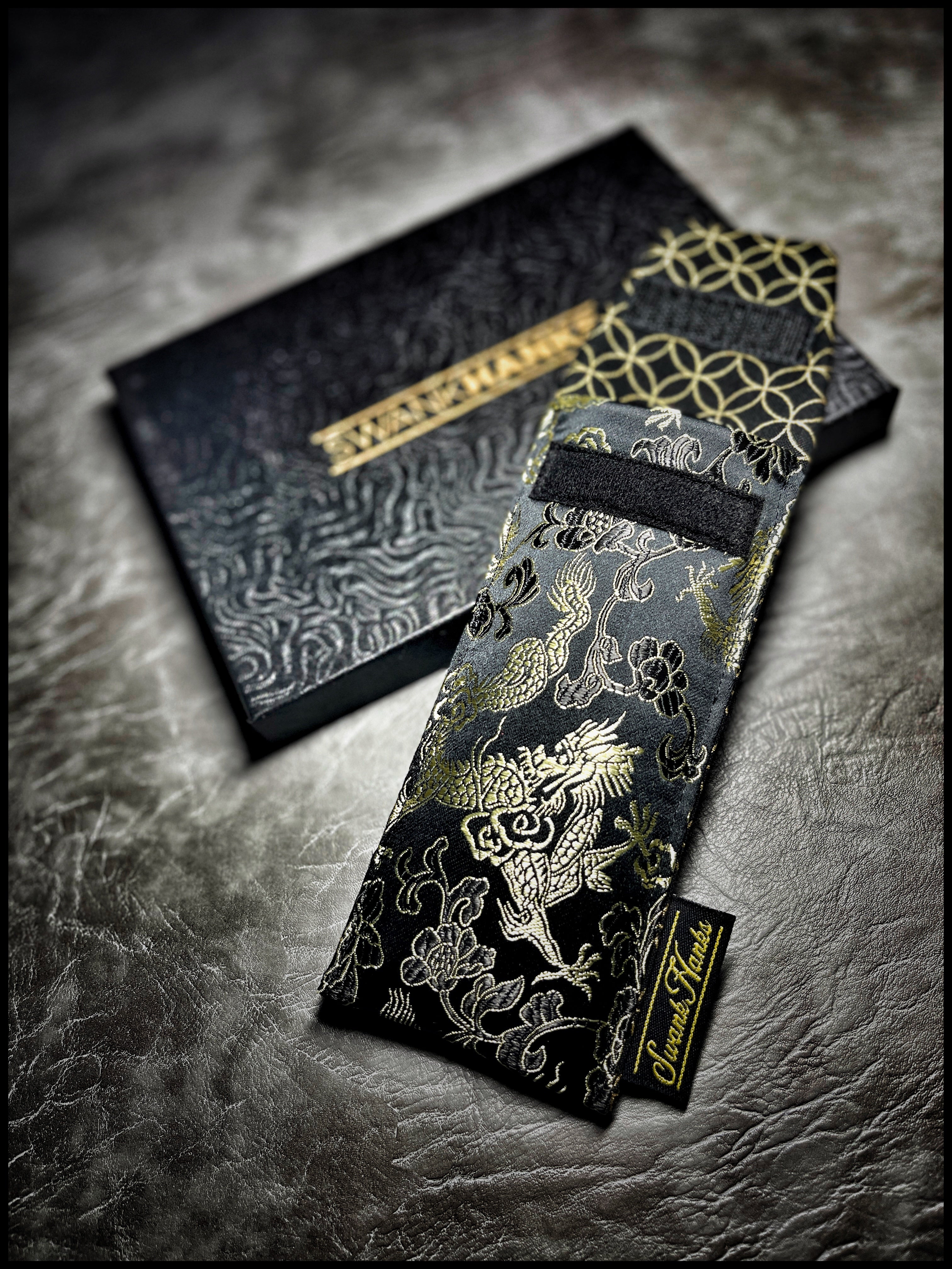 Black/Gold dragon silk 1-OFF