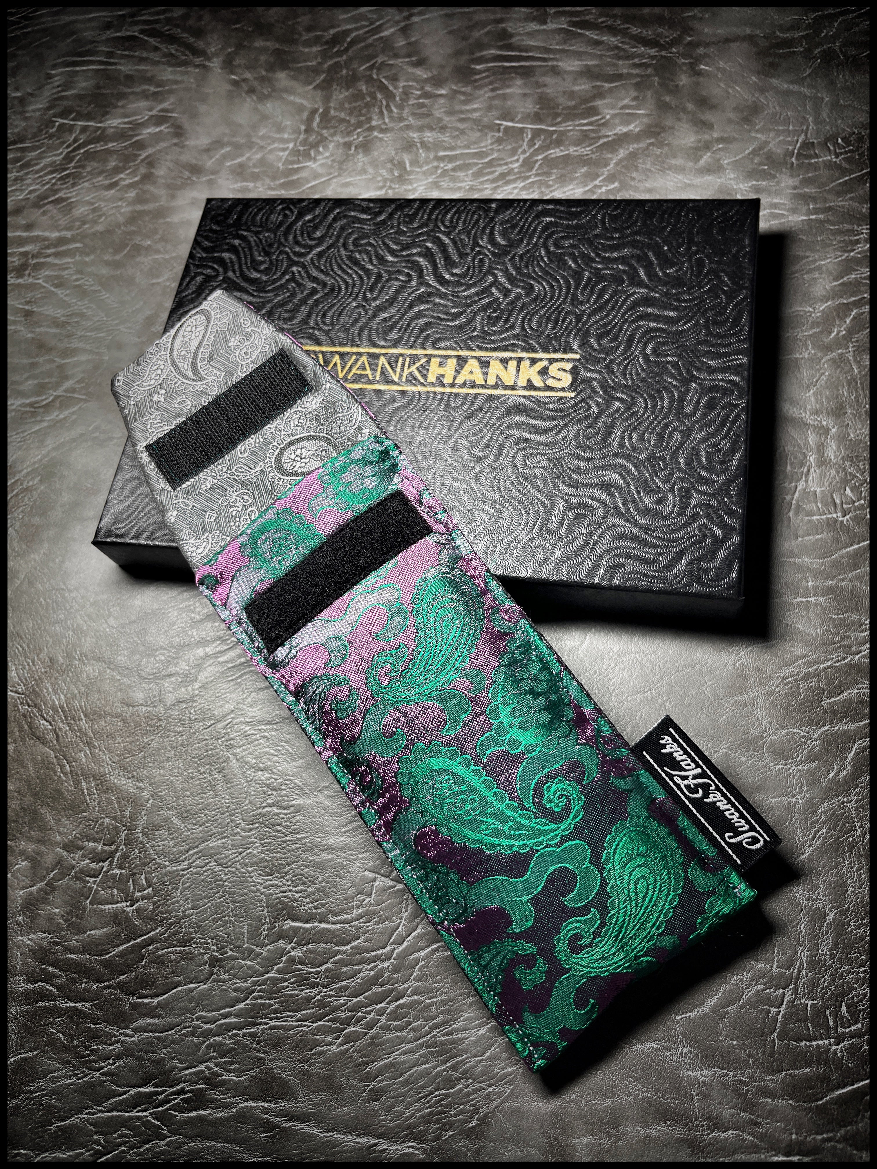 Emerald Pink Silk Paisley 1-OFF