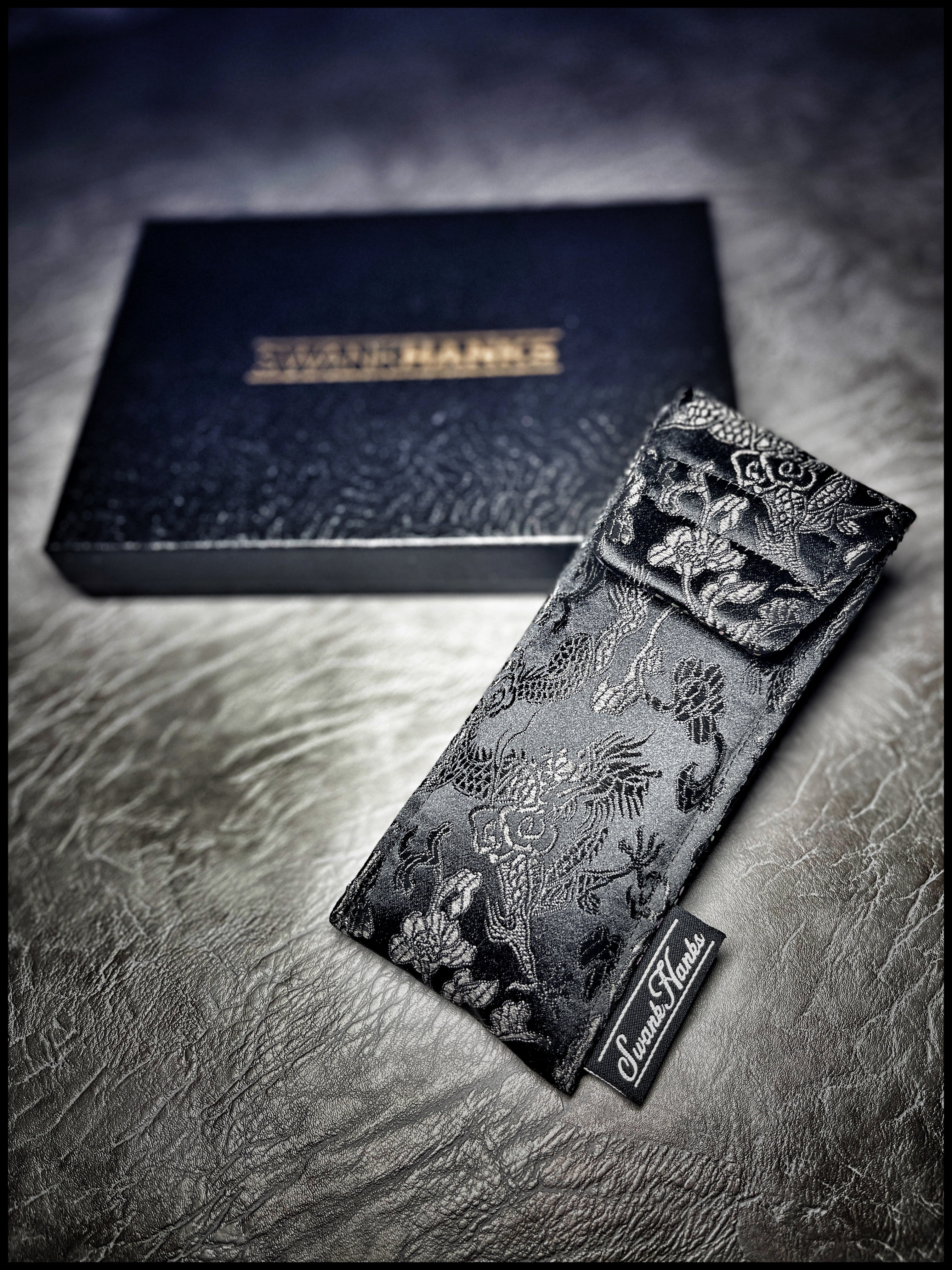 Murdered Out Dragon Silk/Dragon Scale Pouch