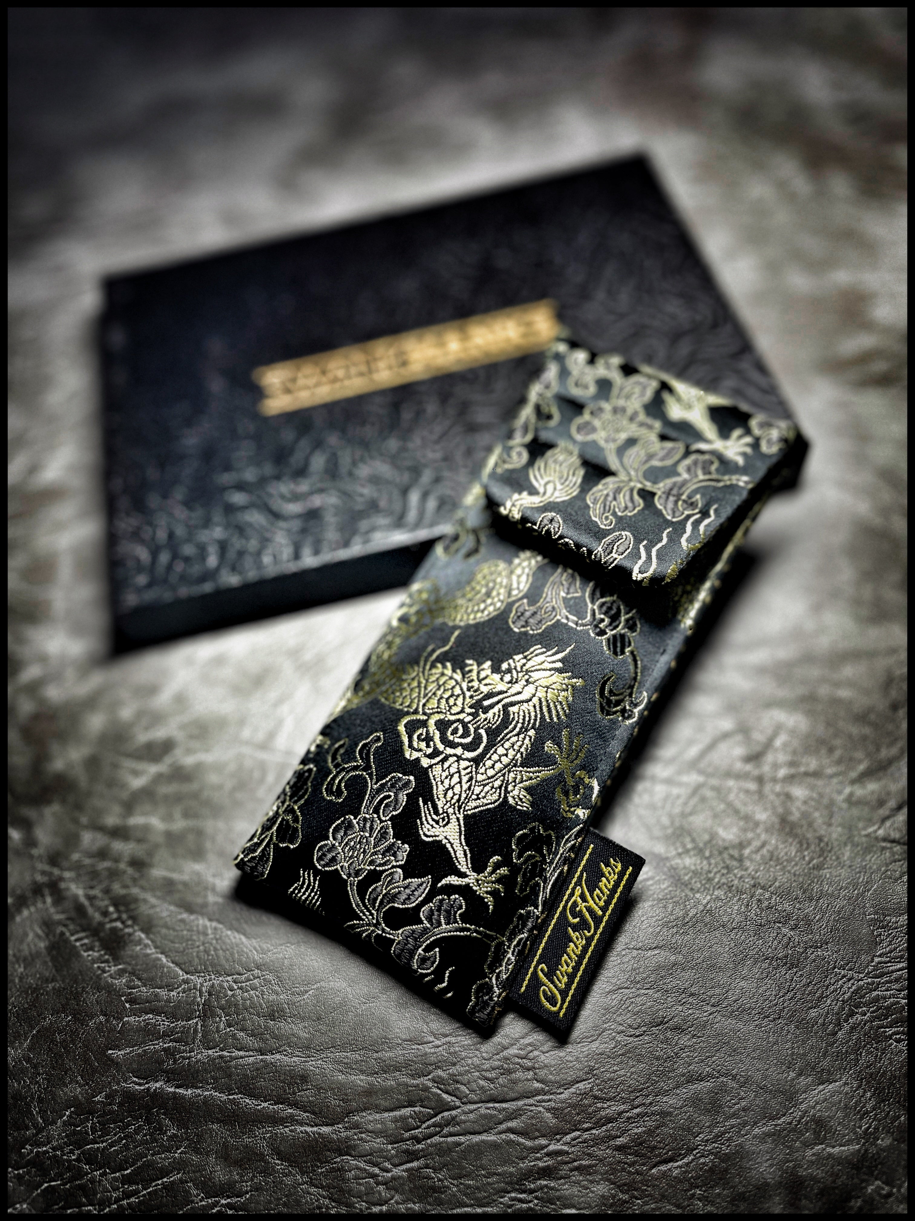 Black/Gold dragon silk 1-OFF