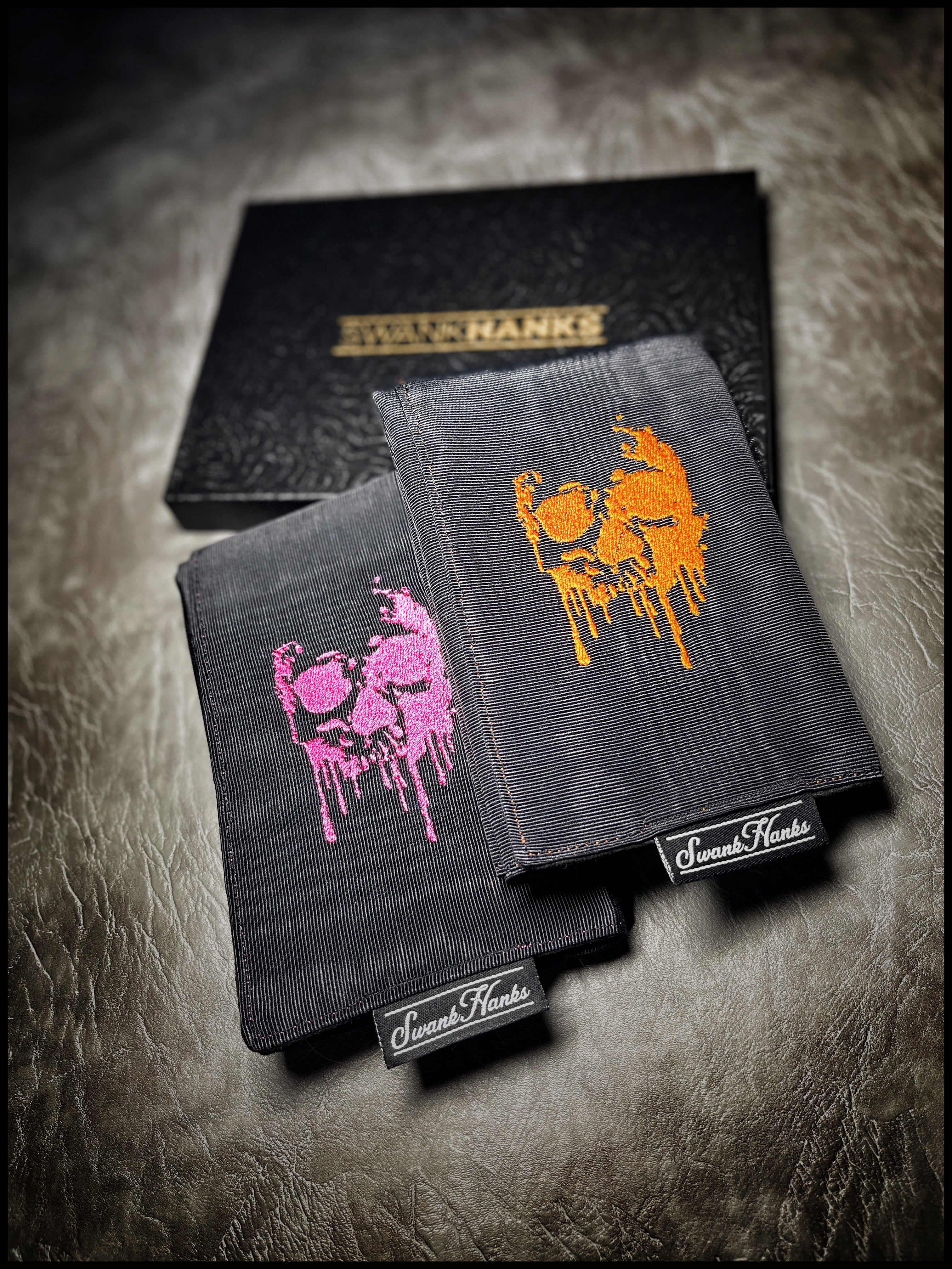 Orange dripping skull