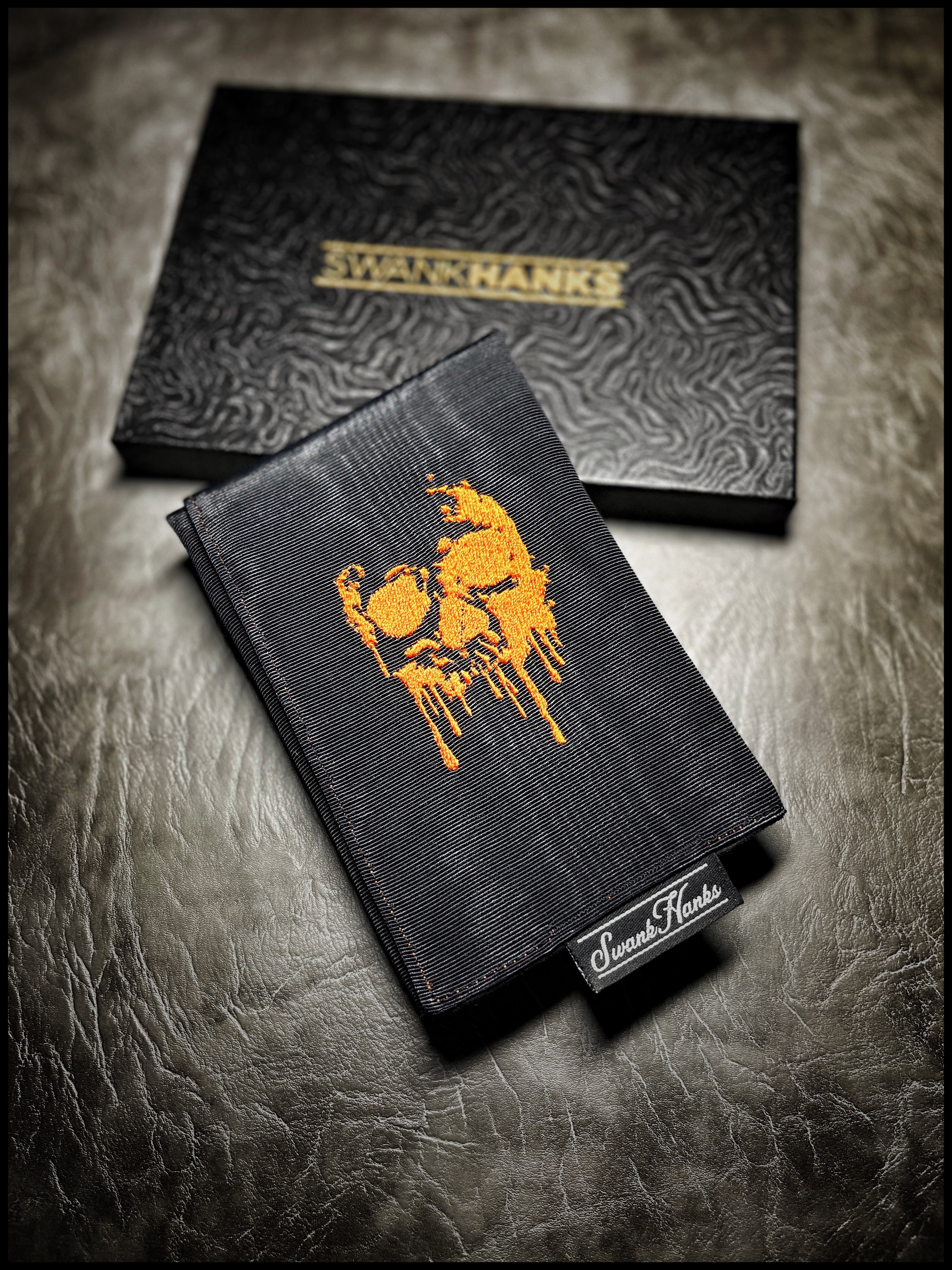 Orange dripping skull