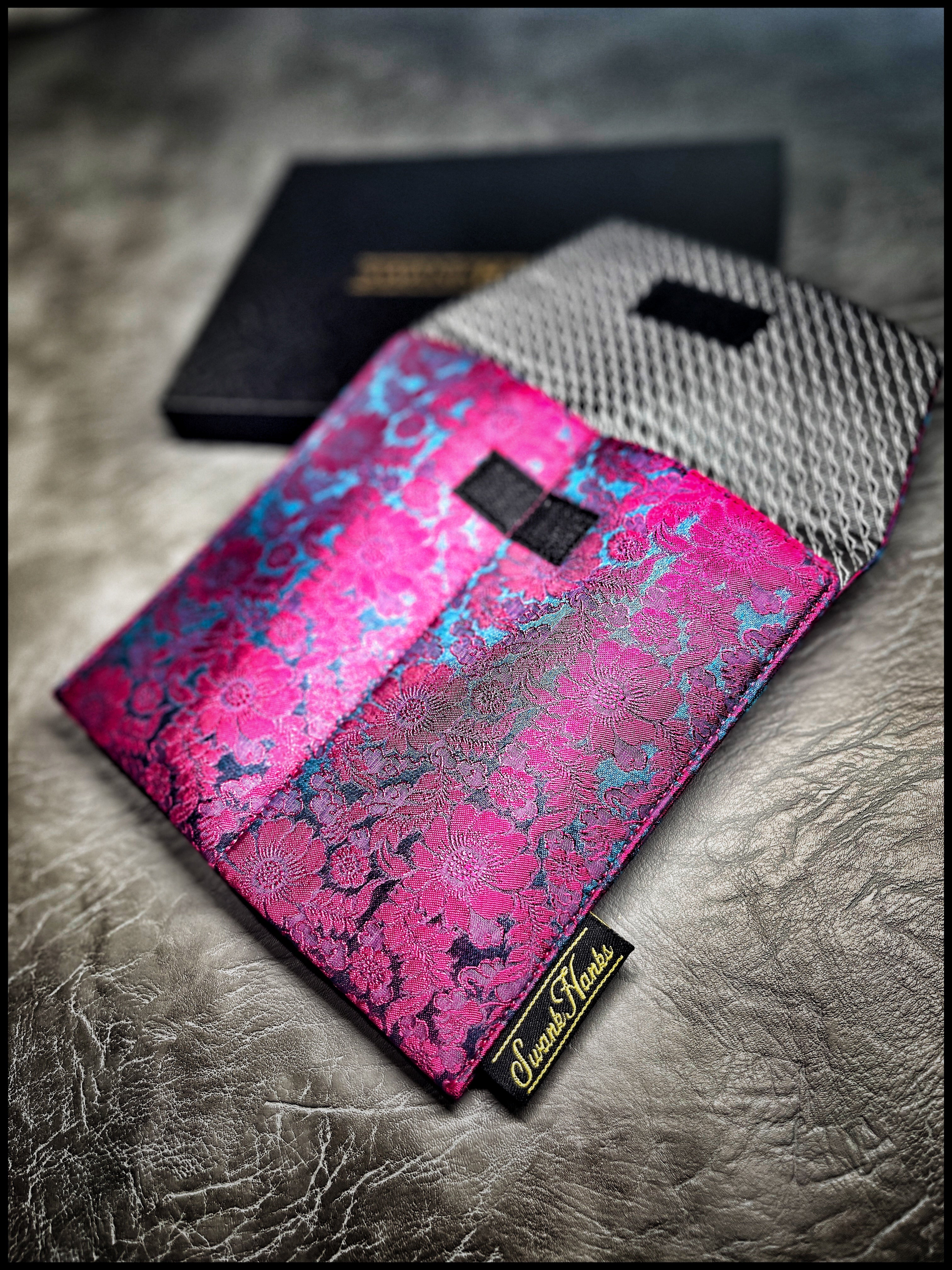 Color Shifter Silk Floral Double Pouch