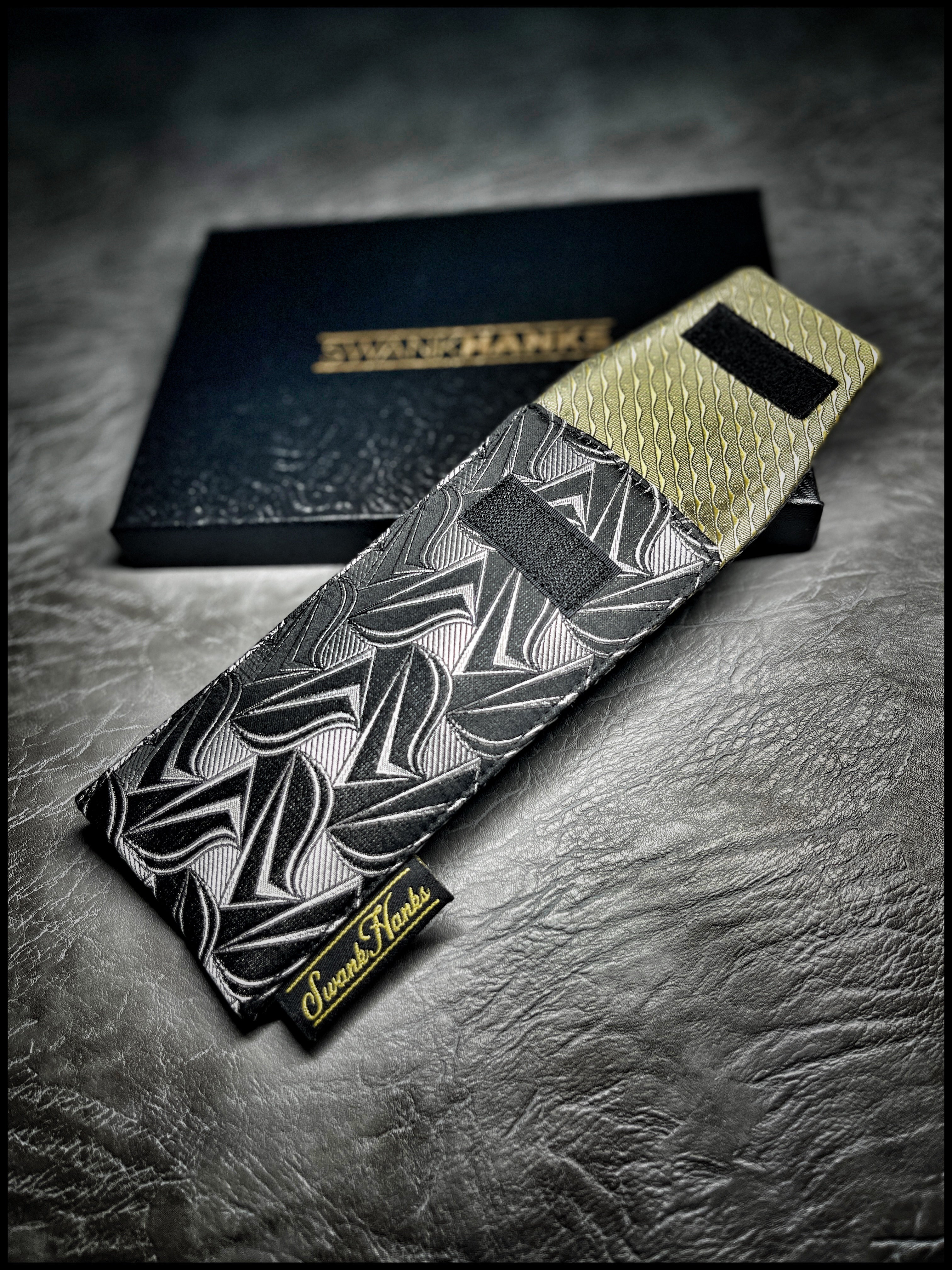 SharkSkin Silk/ Gold Silk Single Pouch