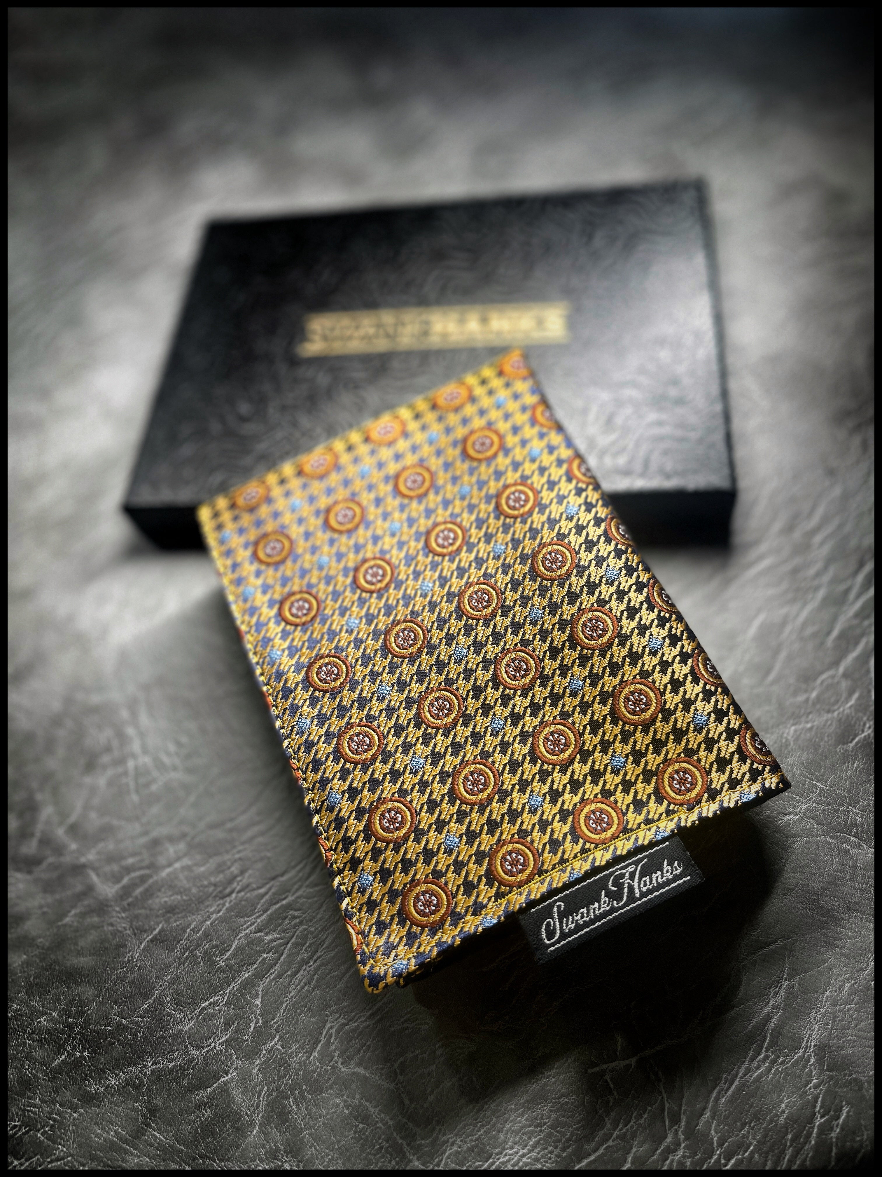 Copper Houndstooth Silk Hank