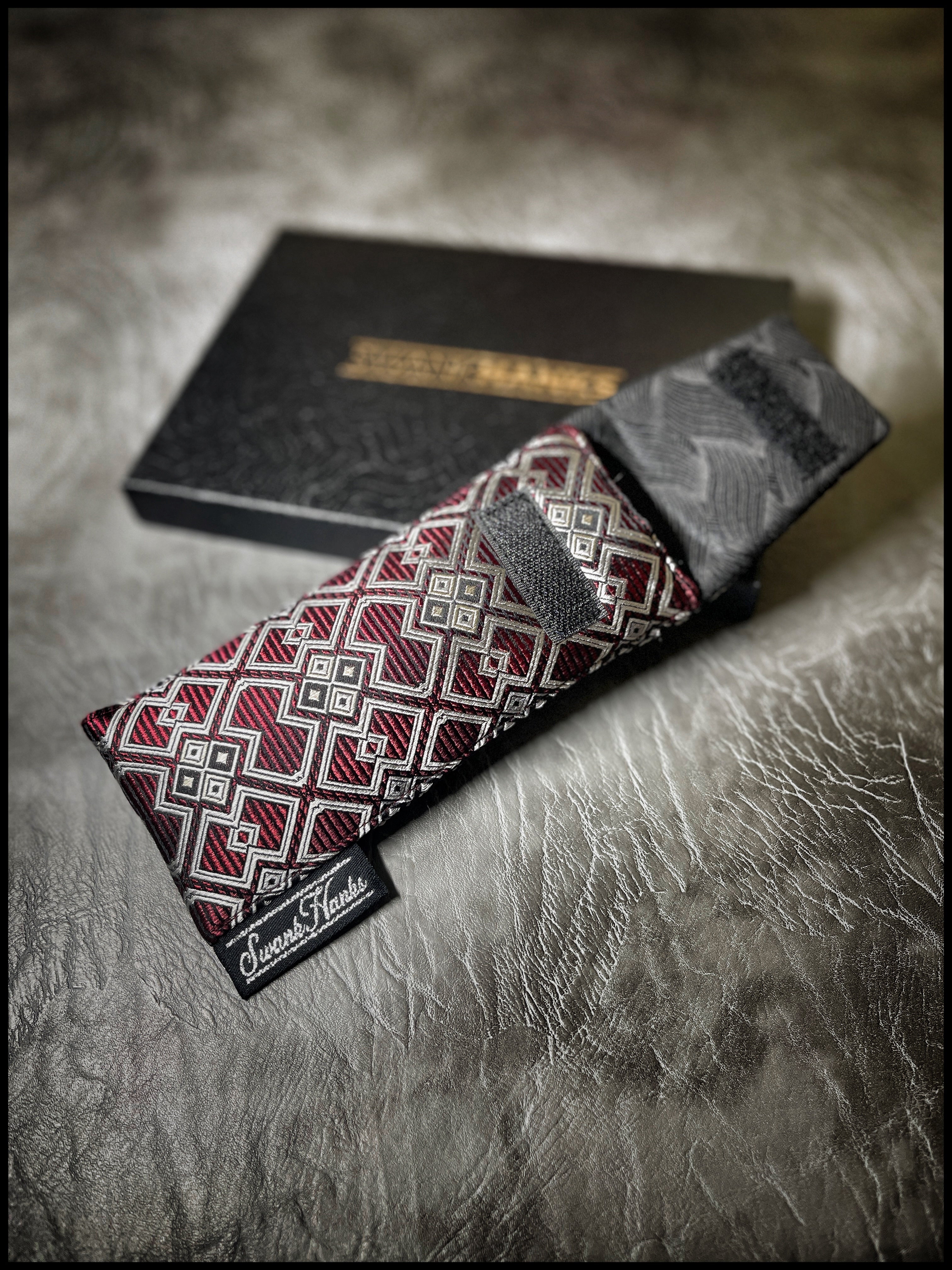 Red/Silver Pinstripe Gates Pouch