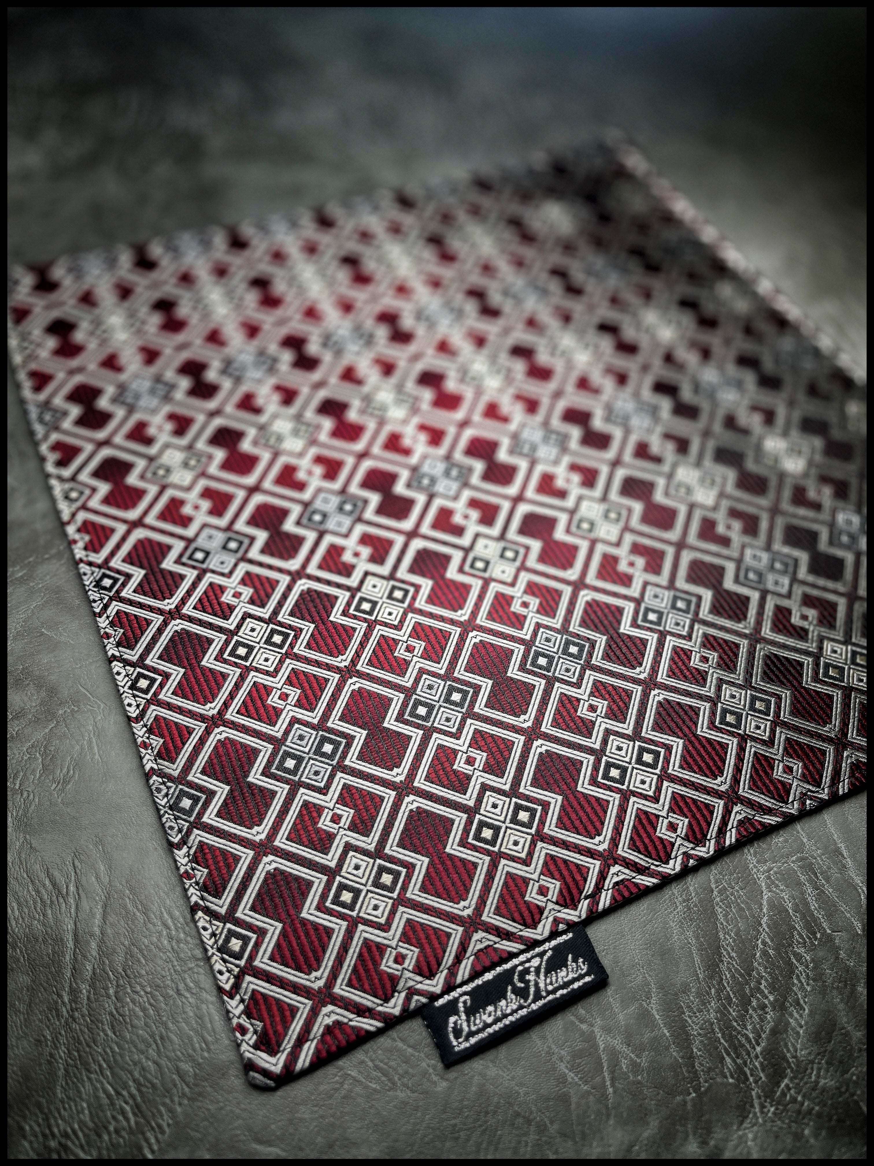 Red/Silver Pinstripe Gates Pouch