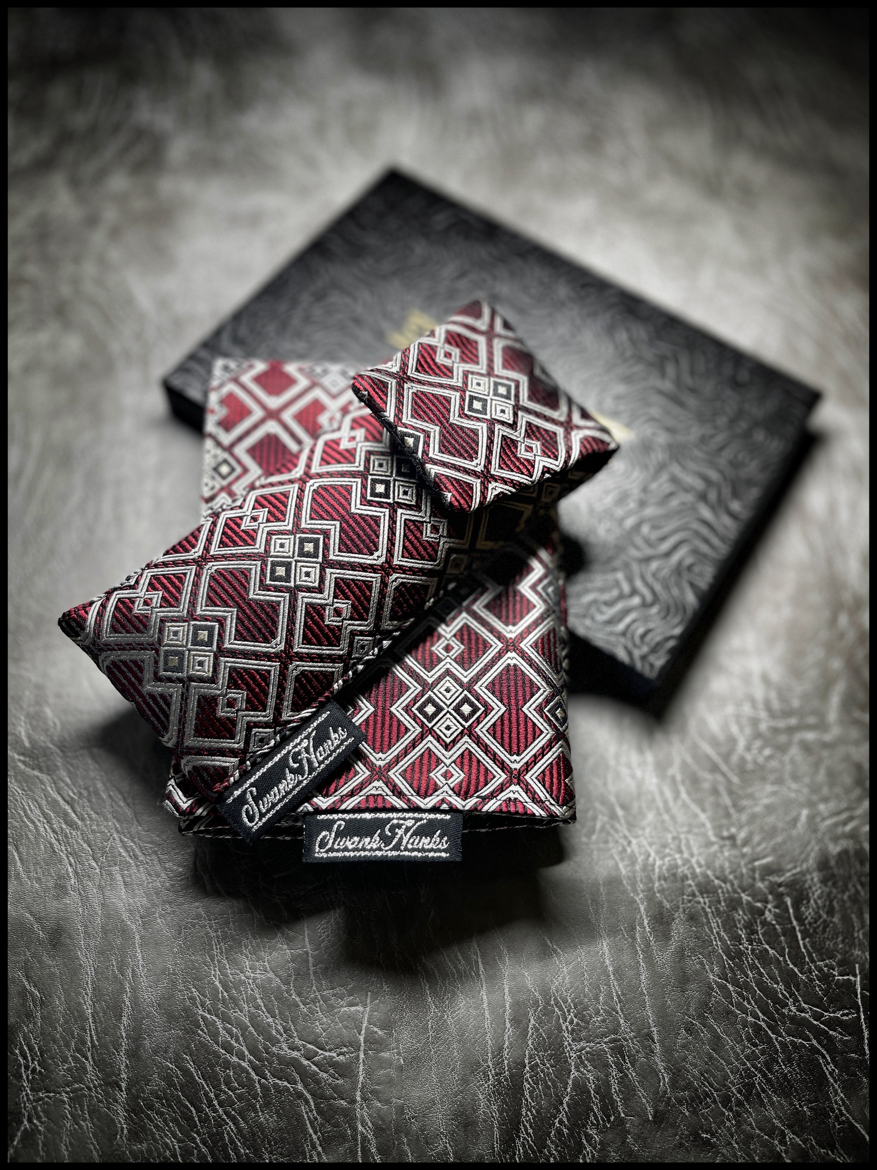 Red/Silver Pinstripe Gates Pouch