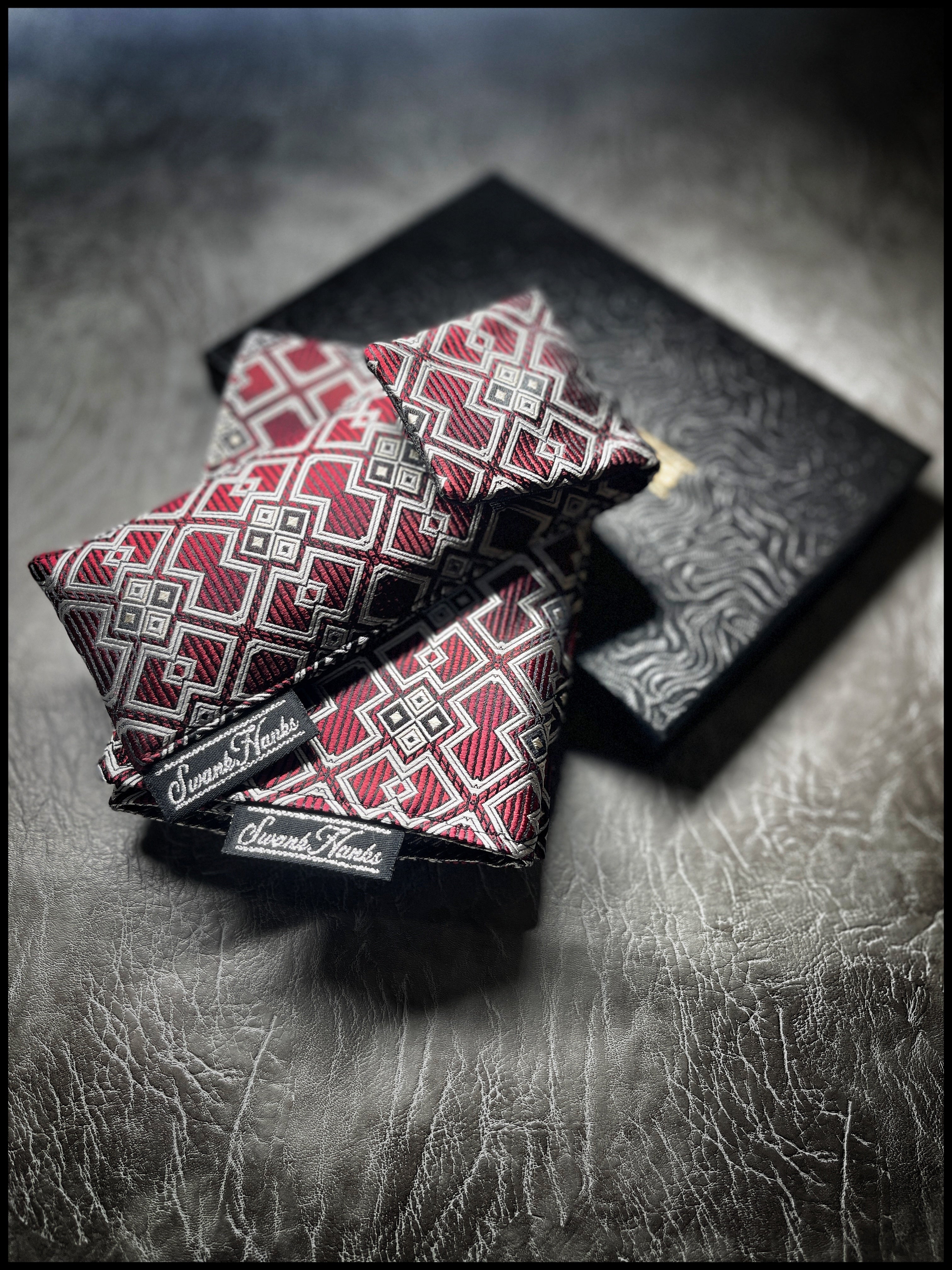 Red/Silver Pinstripe Gates Hank