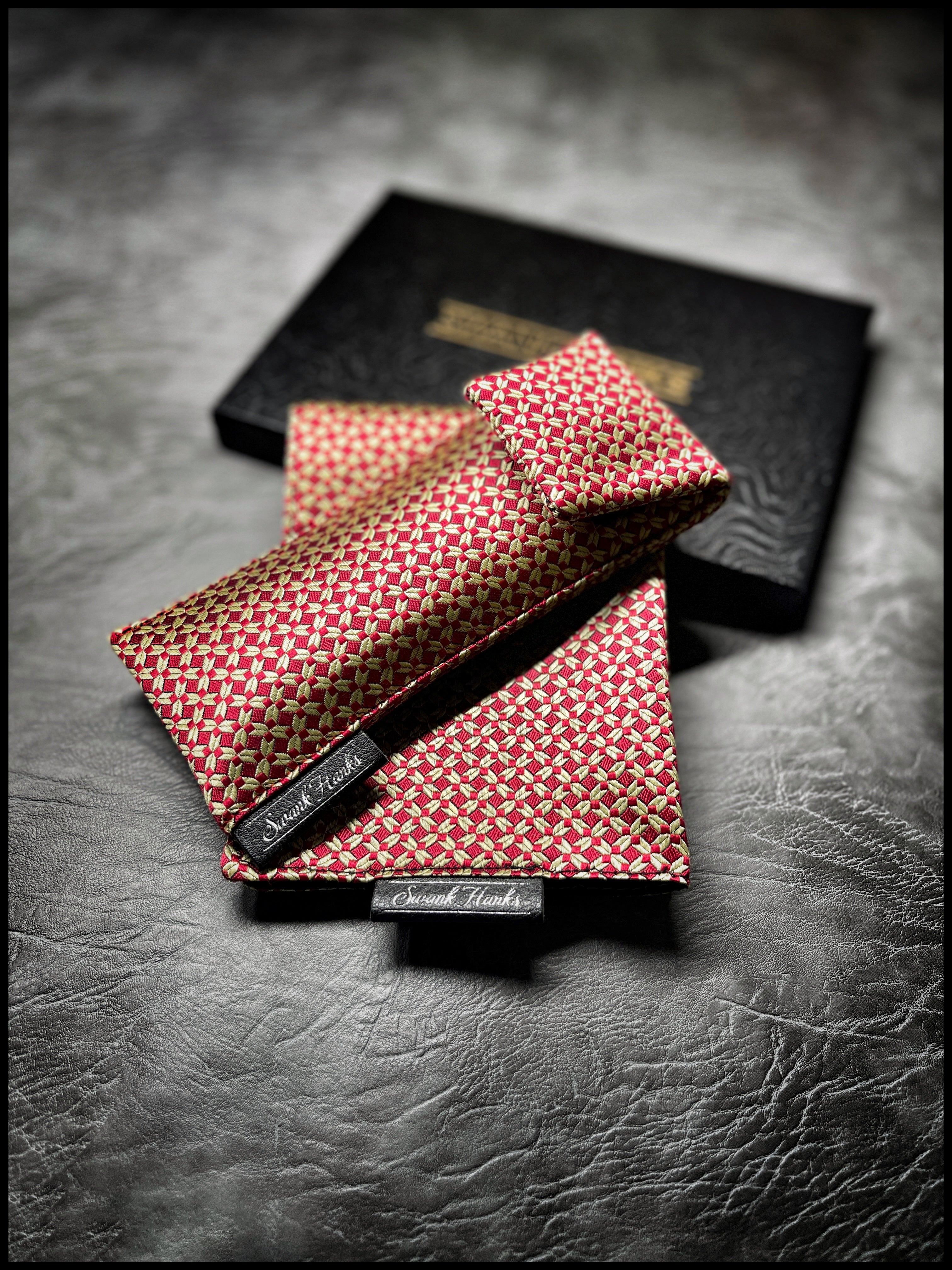 Red Ritz Silk Pouches