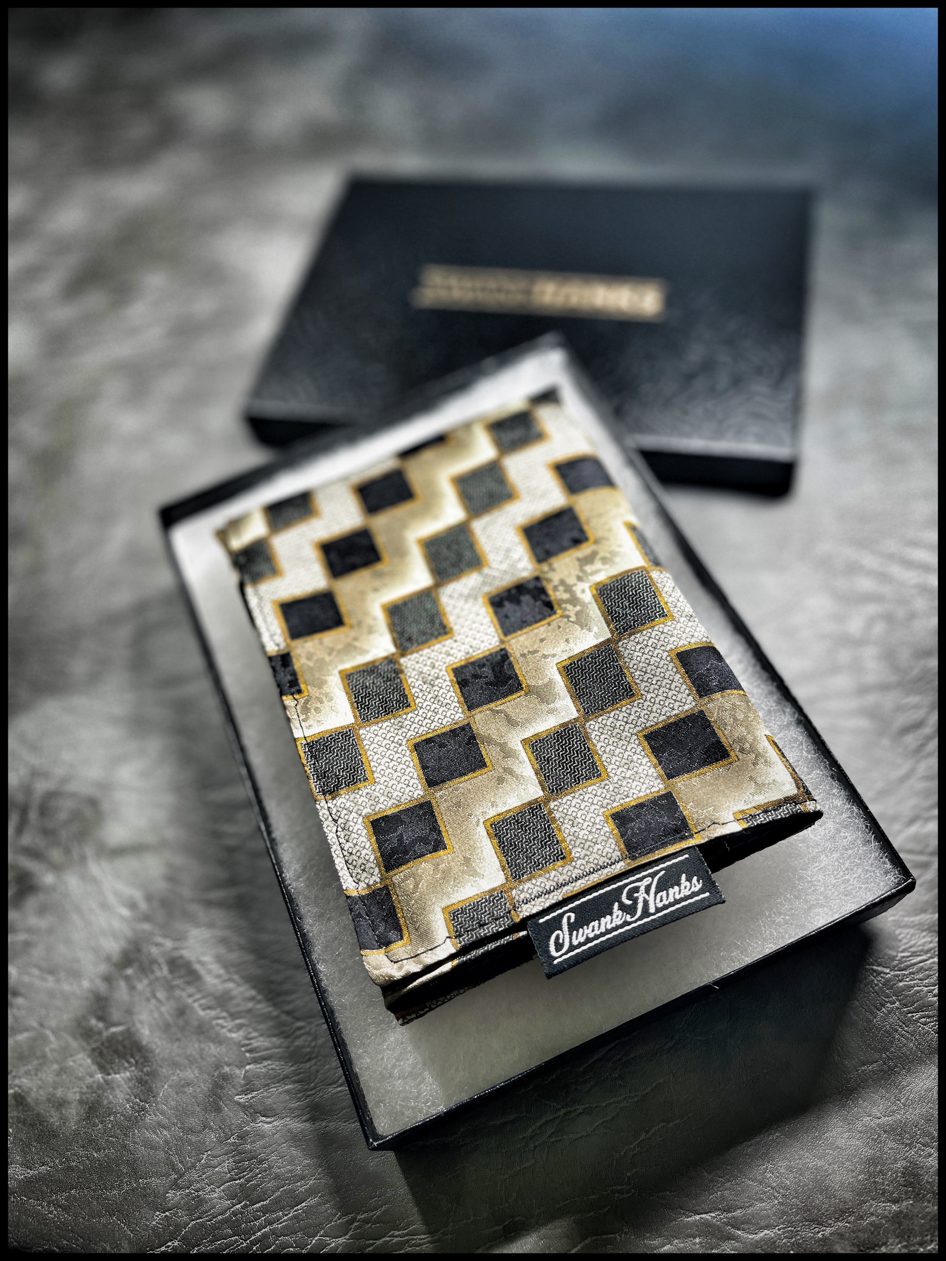 Royal Metallic Checker Silk