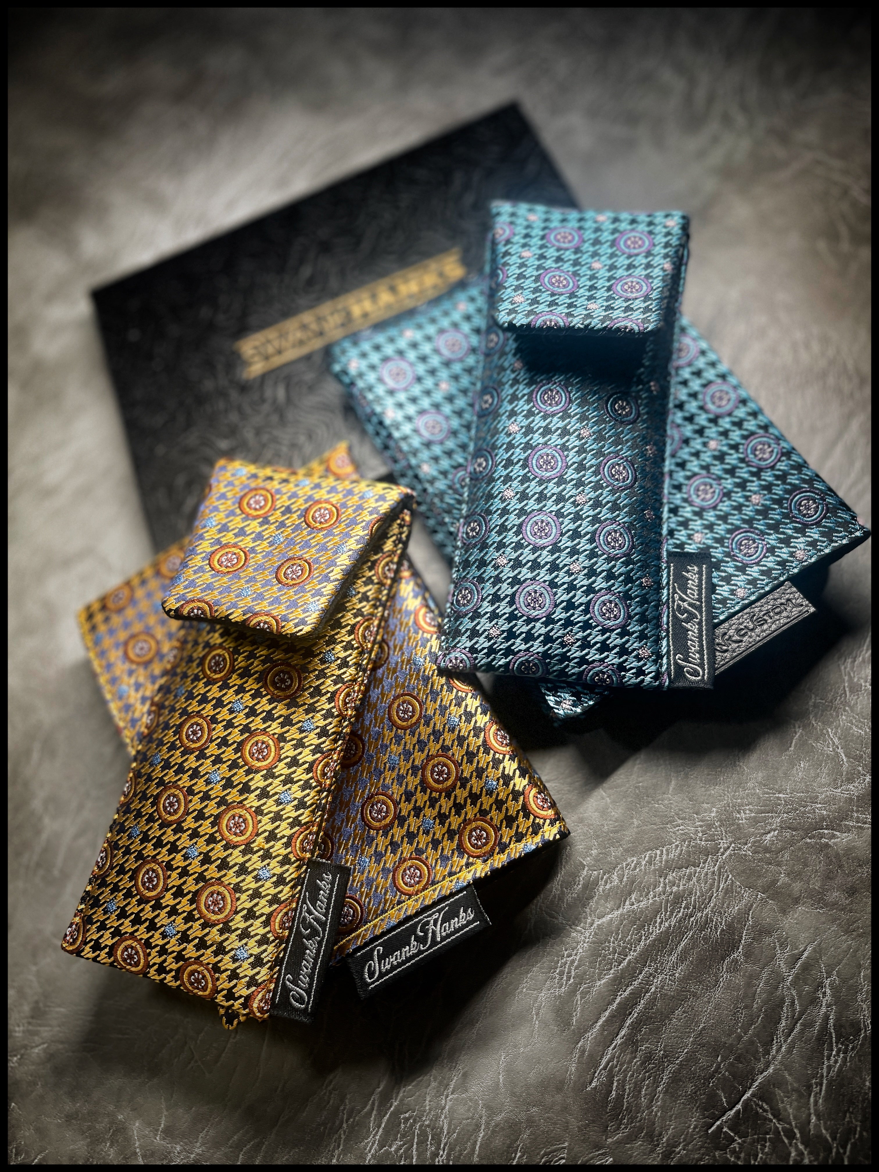 Mini Copper Houndstooth Silk Hank