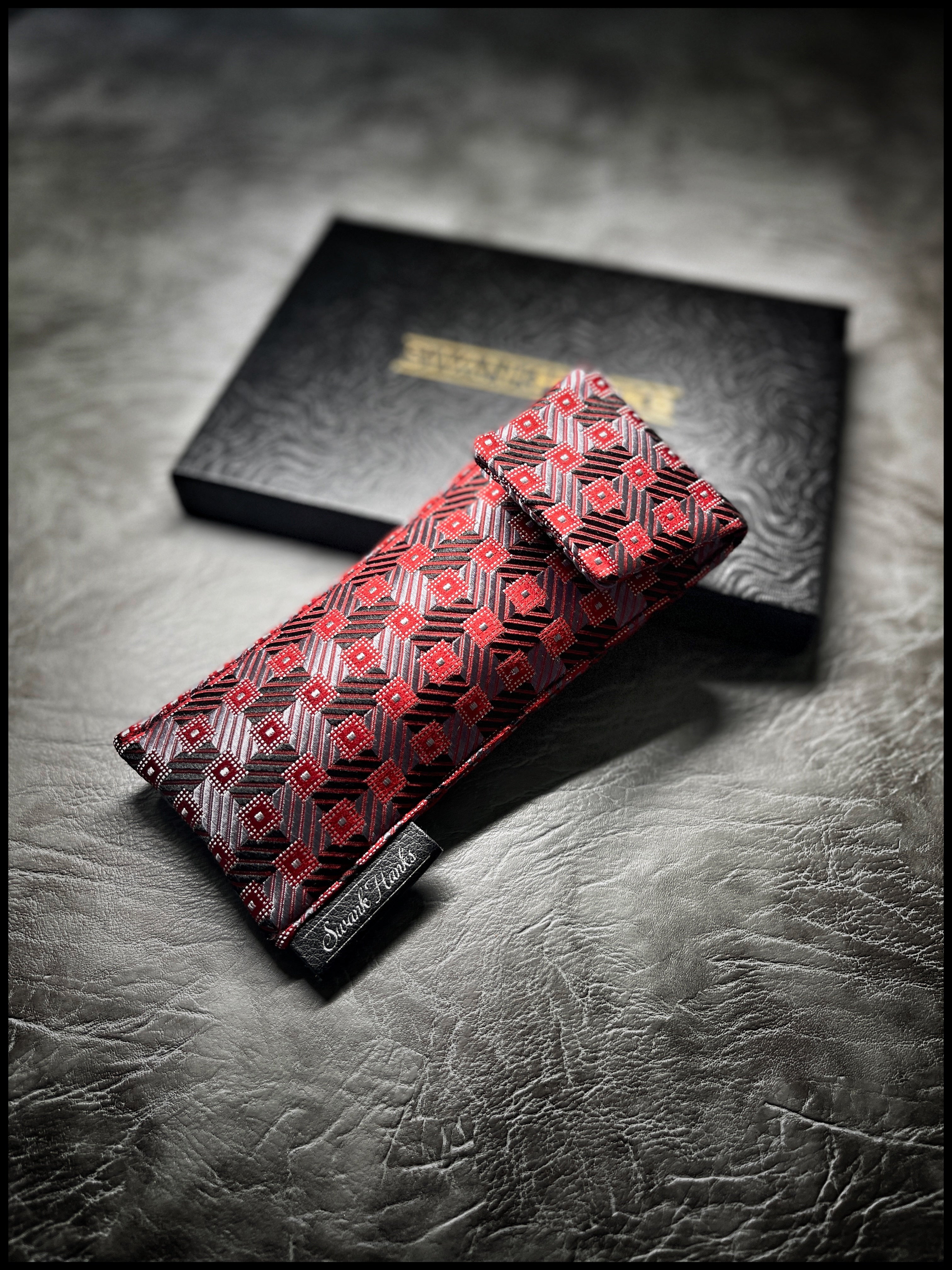 Platinum Rojo Silk Pouches