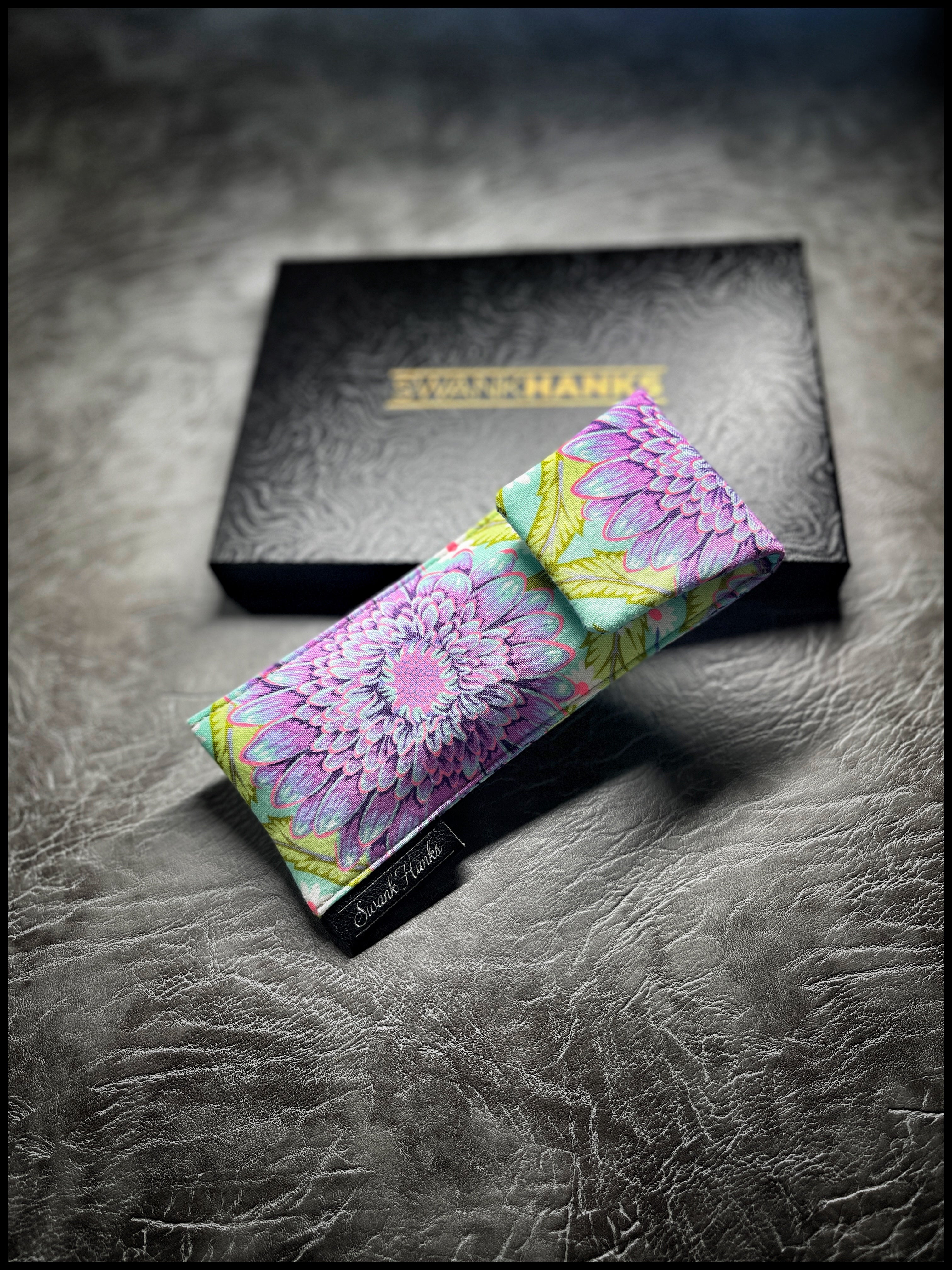 Neon Floral/Tiffany Blue Mosac Single Pouch