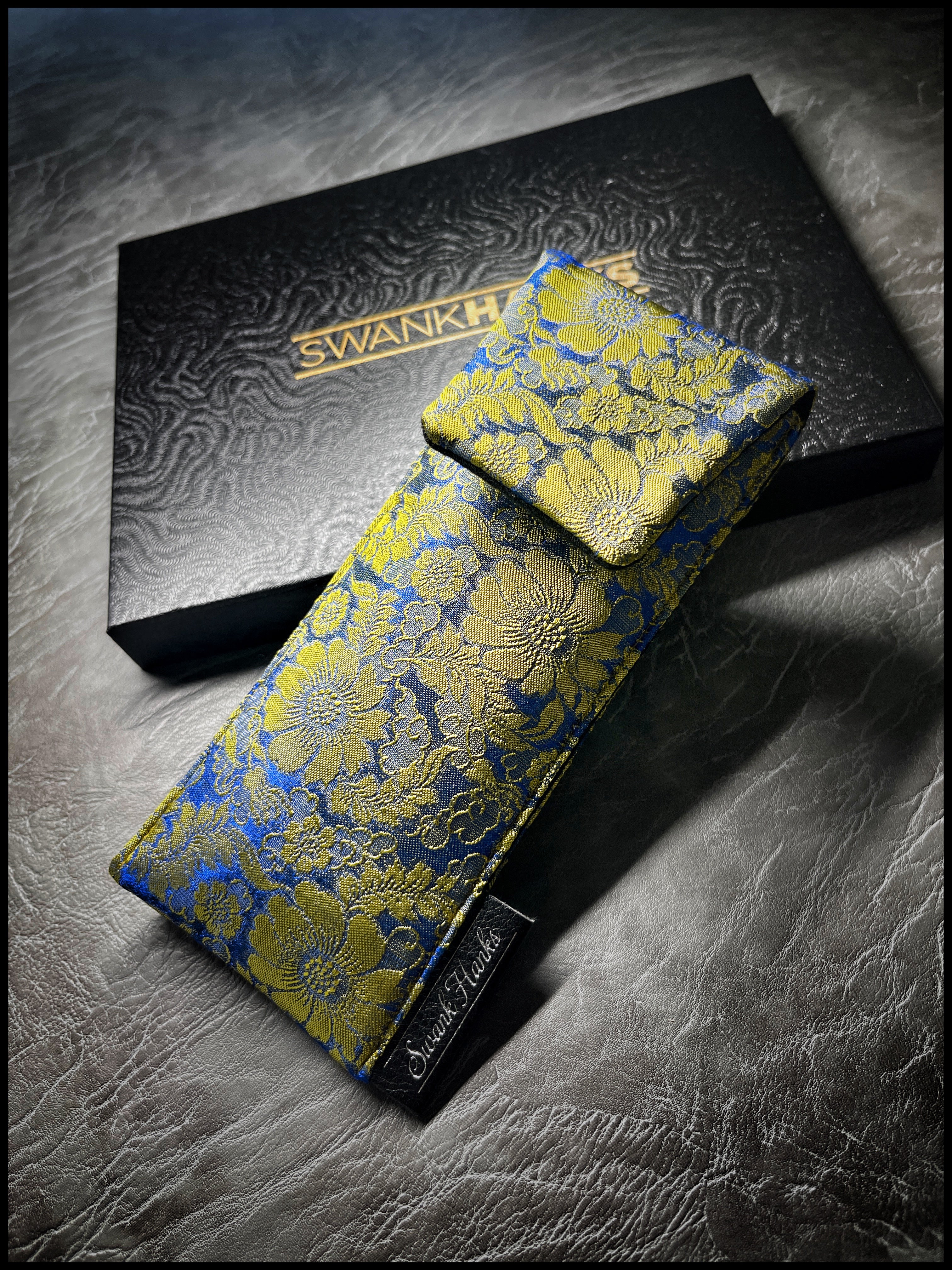 1-OFF Color Shifting Mulberry Floral Silk Single Pouch