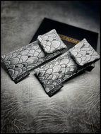 Silver Silk Brocade V1 Single Pouch