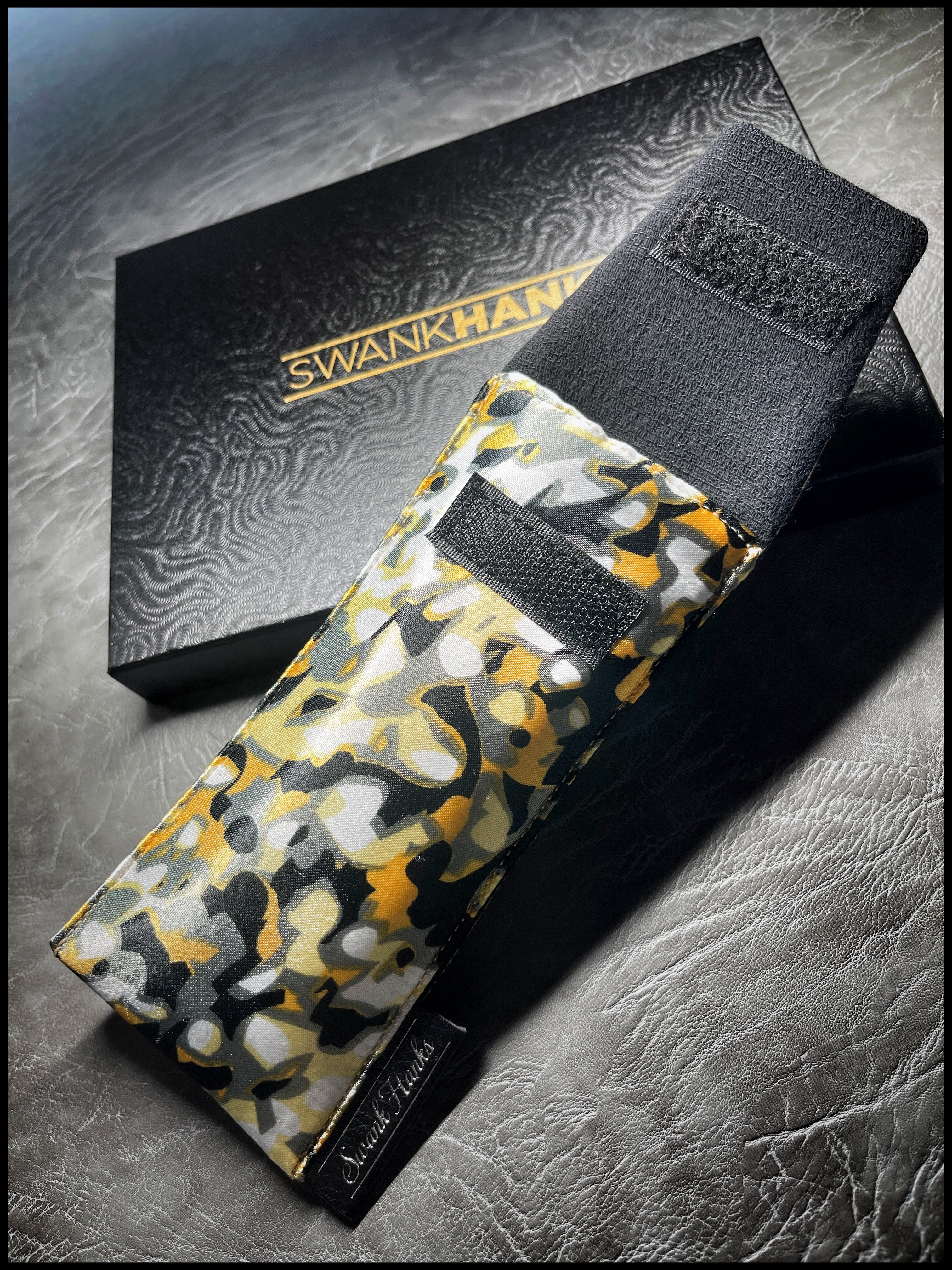 Yellow/Black Camo Silk/Dobby Cotton Single Pouch