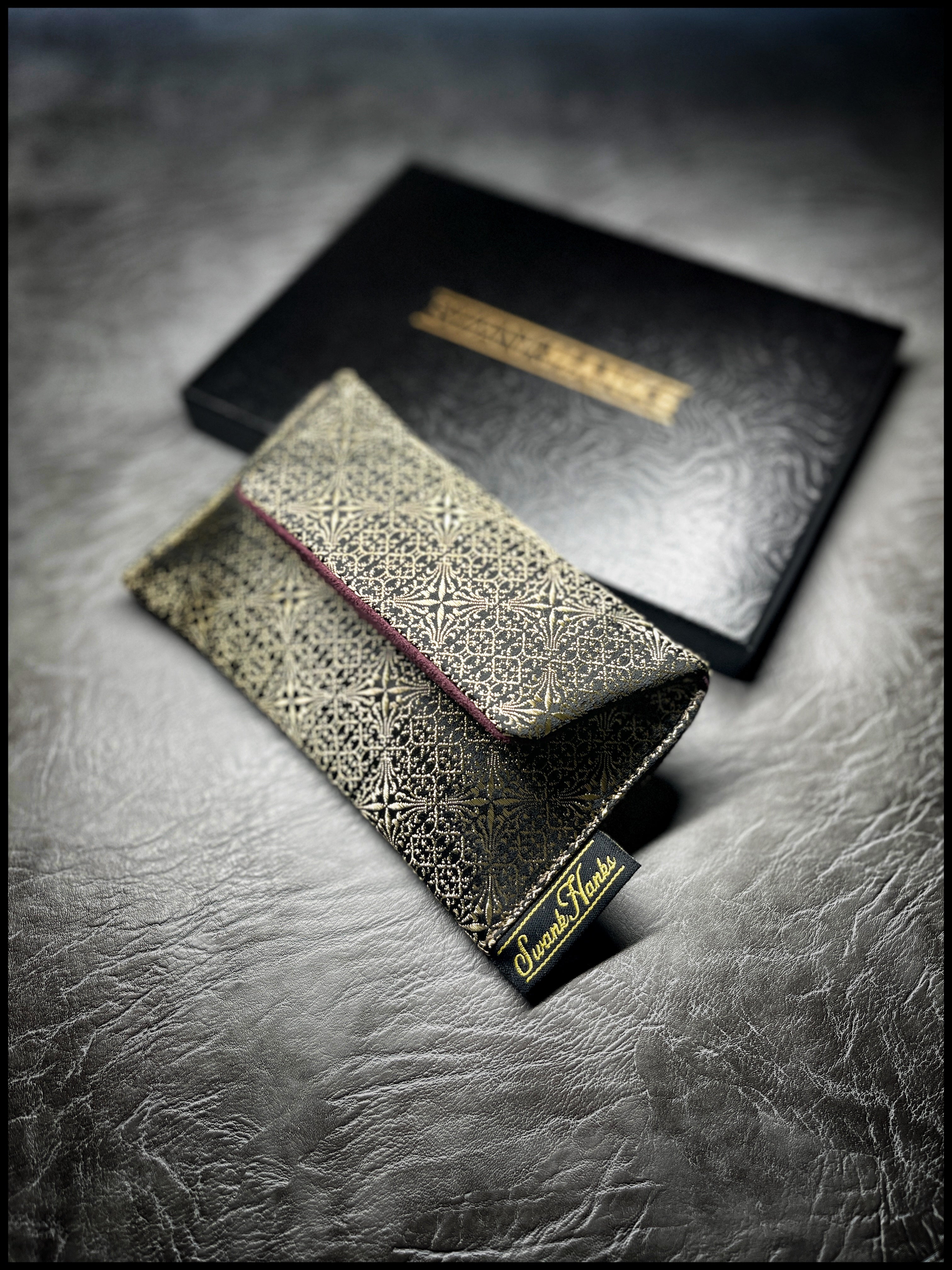 Heritage Gold/Burgundy Microsuede Single Pouch New Spec