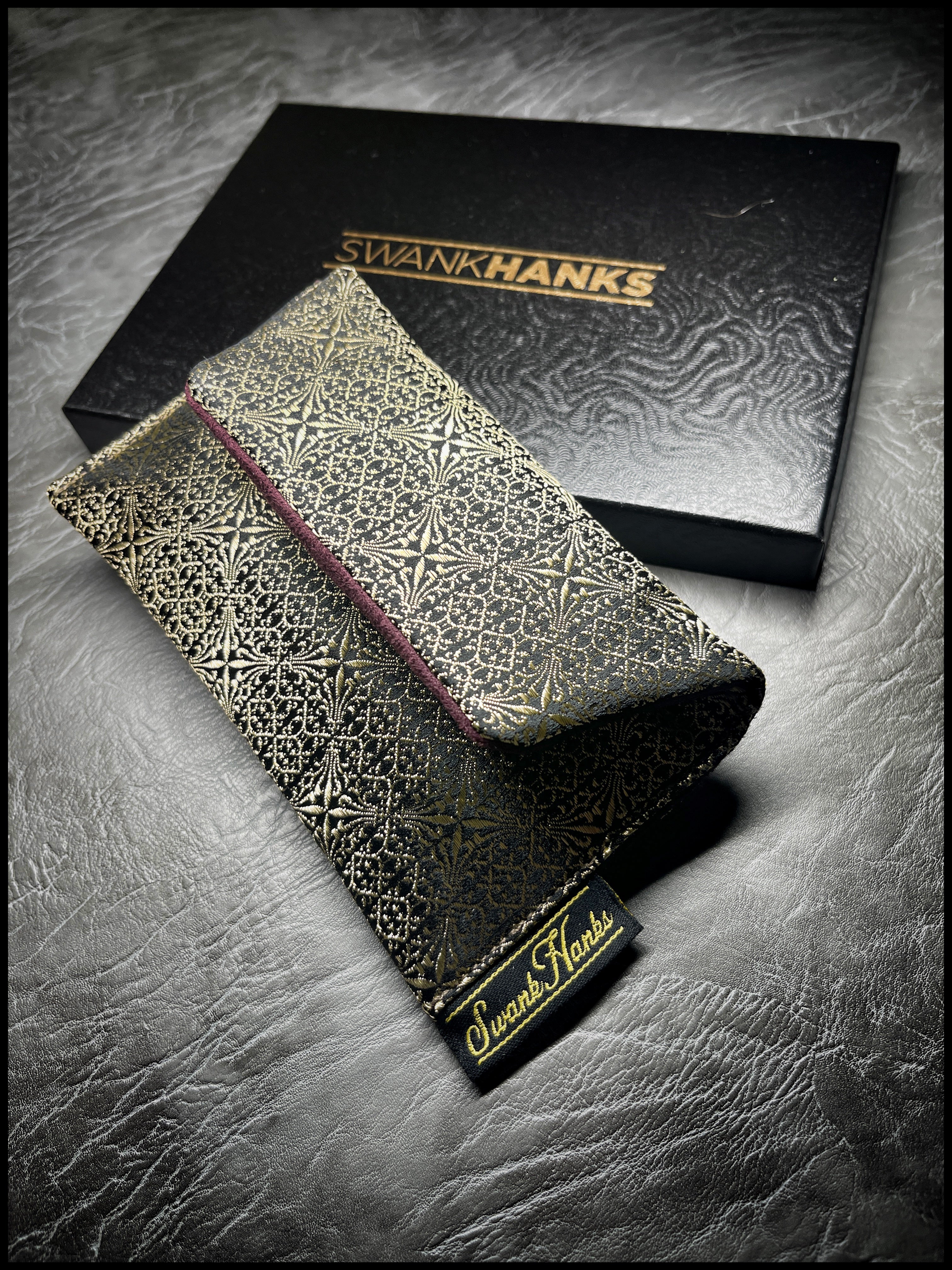 Heritage Gold/Burgundy Microsuede Single Pouch New Spec