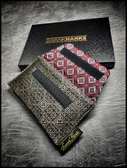 1-OFF Heritage Gold/Black w/ Red Diamond Silk Single Pouch New Spec
