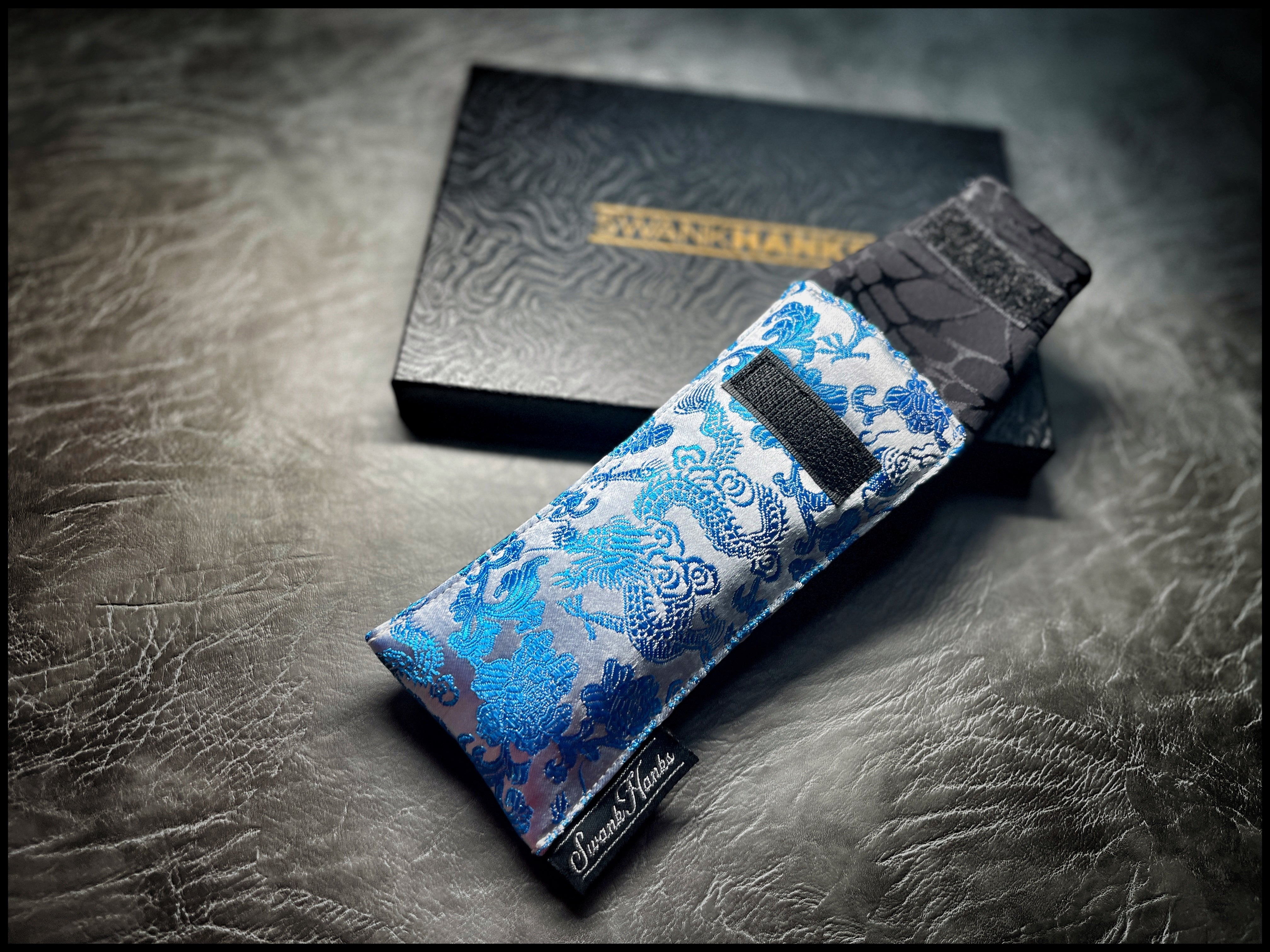 Silver/Blue Dragon Silk V2 Single Pouch