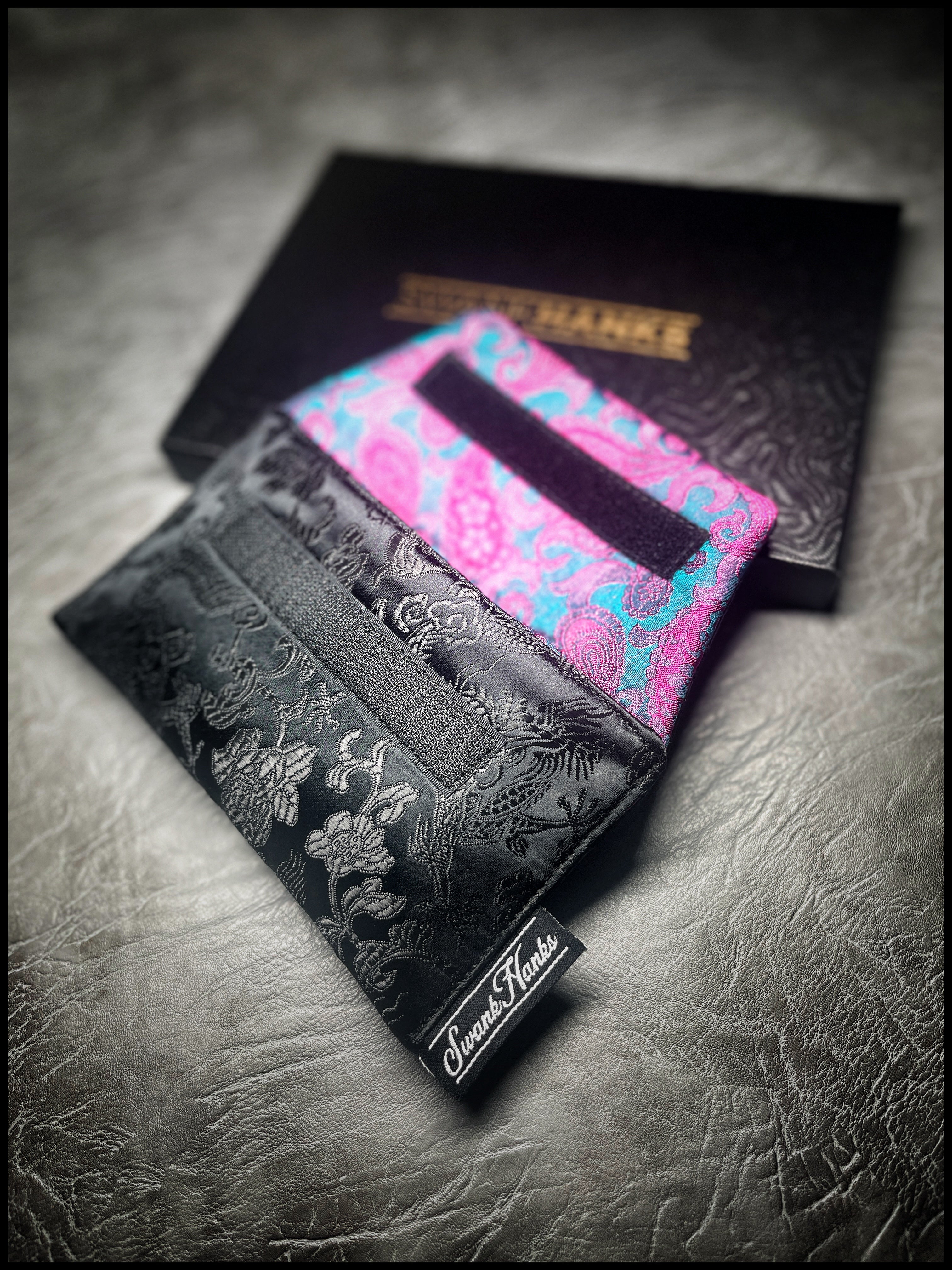 1-OFF Murdered Out Dragon Silk / Mulberry Silk Paisley