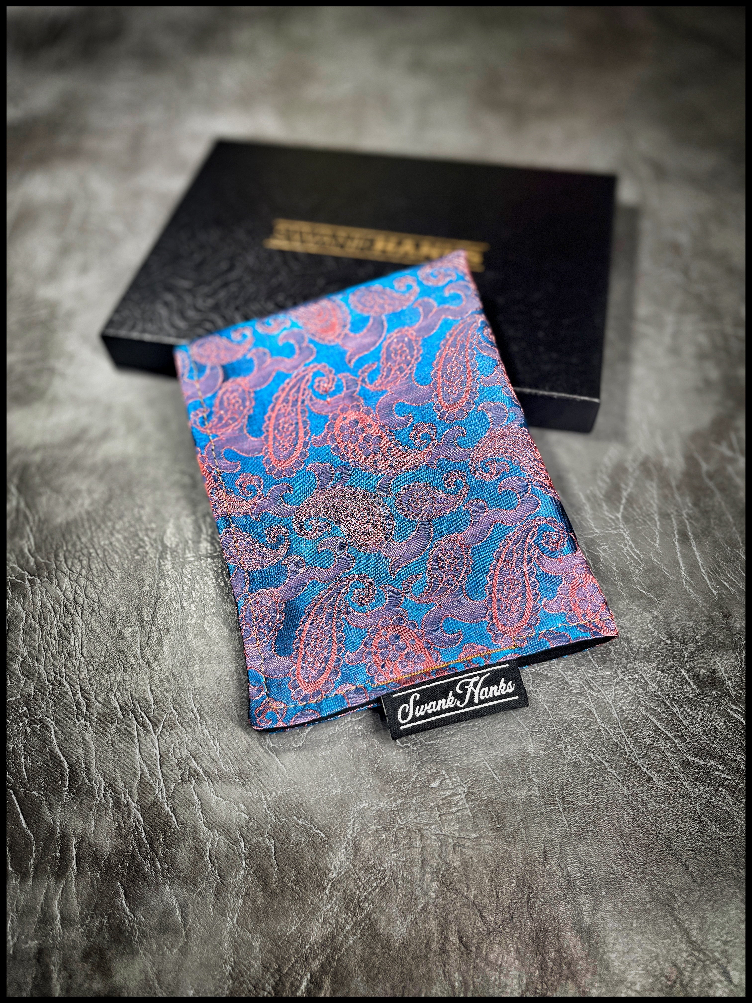 Mulberry Color Shifting Silk Paisley V4