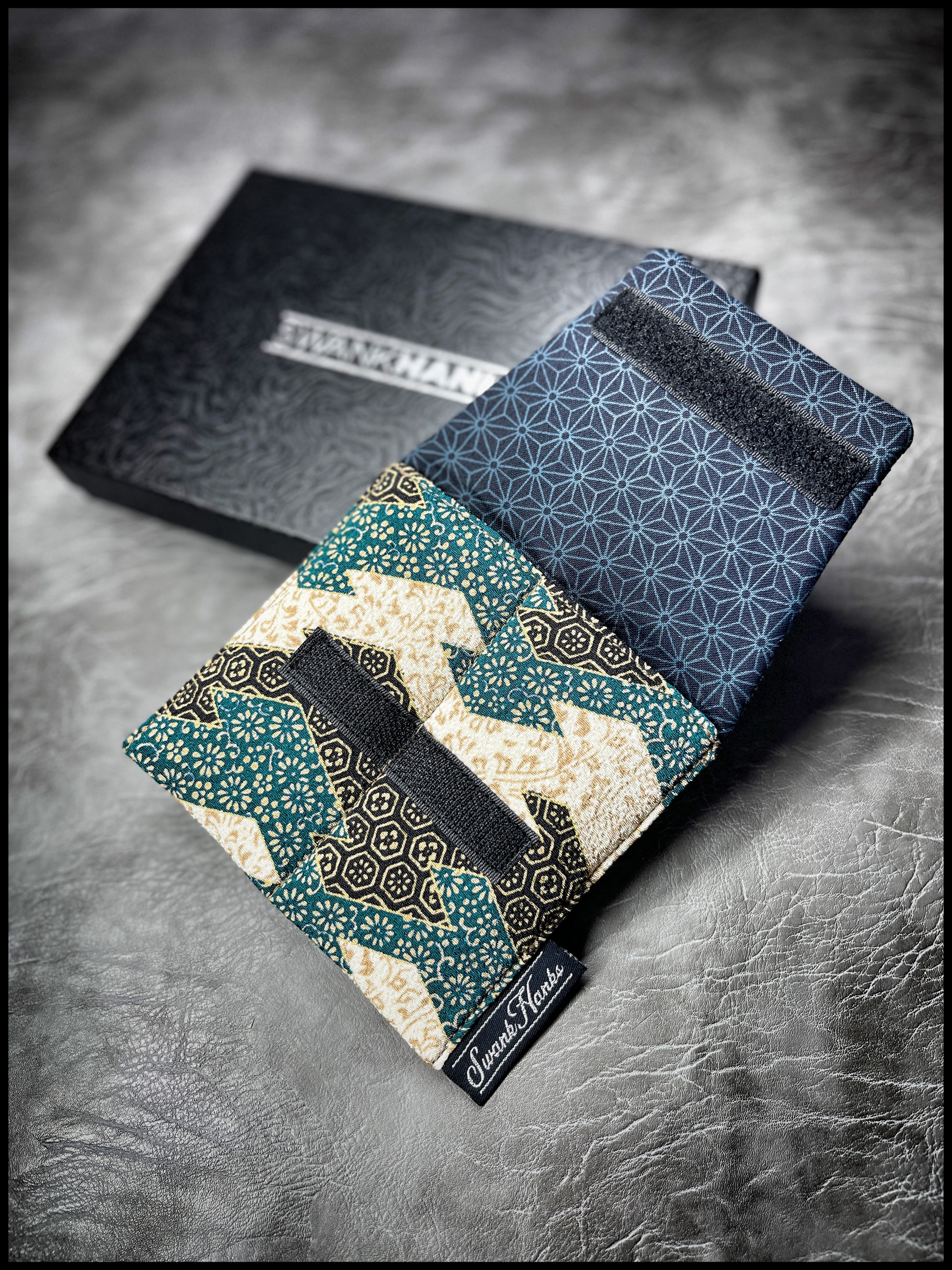 Japanese Silk Chiffon / Asanoha Mini Double Slot Pouch
