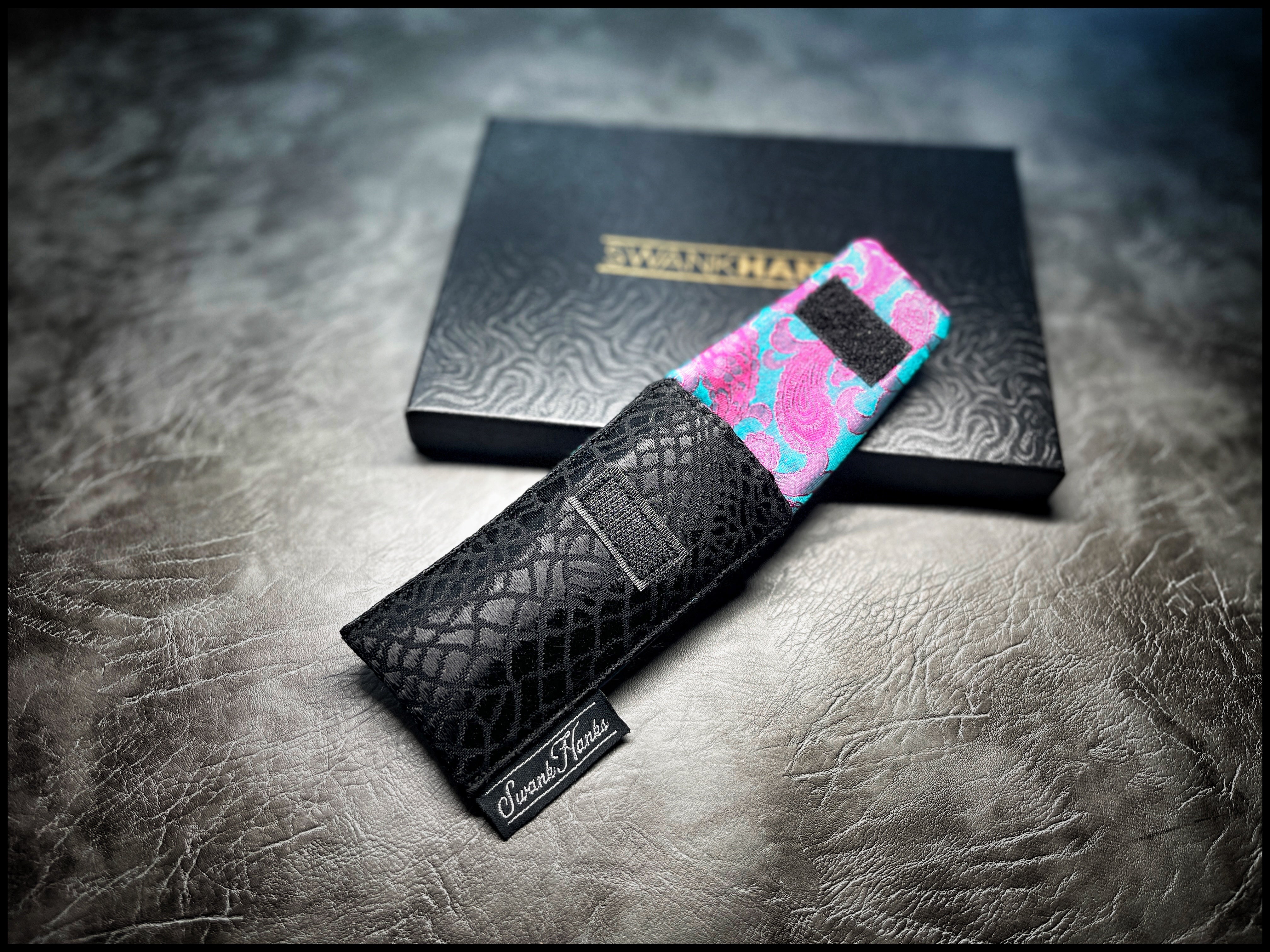 Black Silk Cashmere Dragon Silk Mini Single Pouch