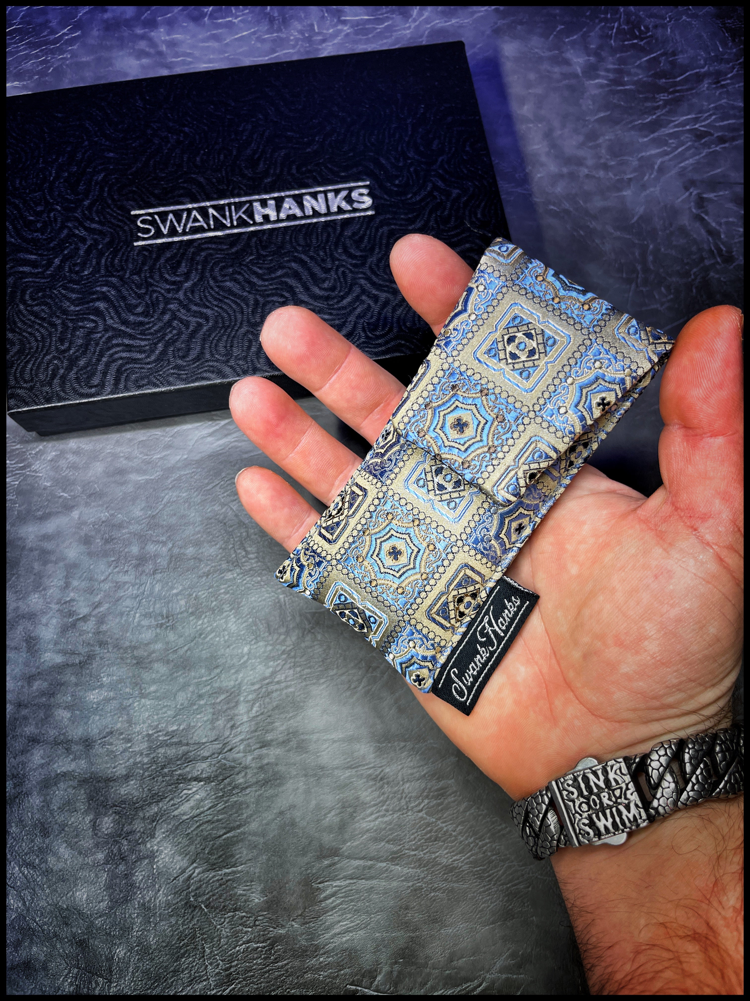 Mini Royal Mosaic Silk Single Slot Pouch