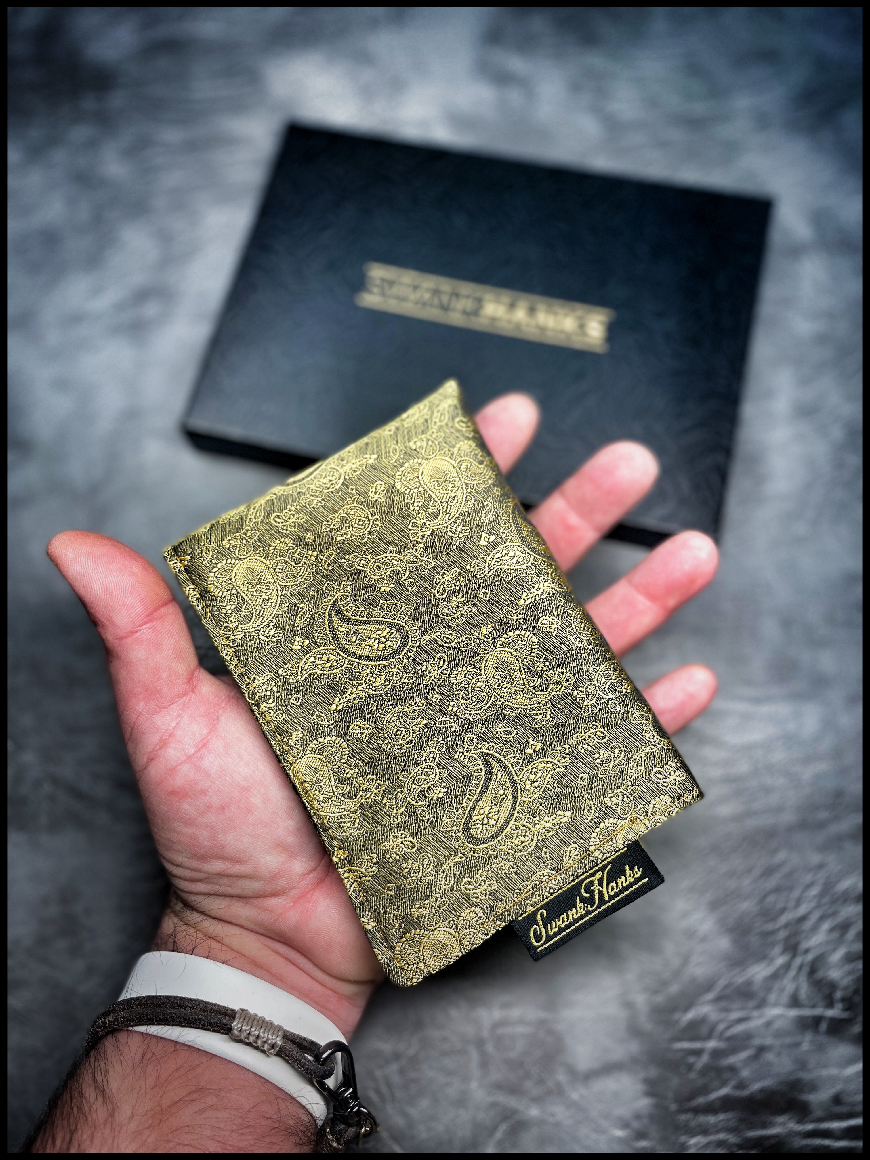 Gold Silk Paisley Mini Hanks