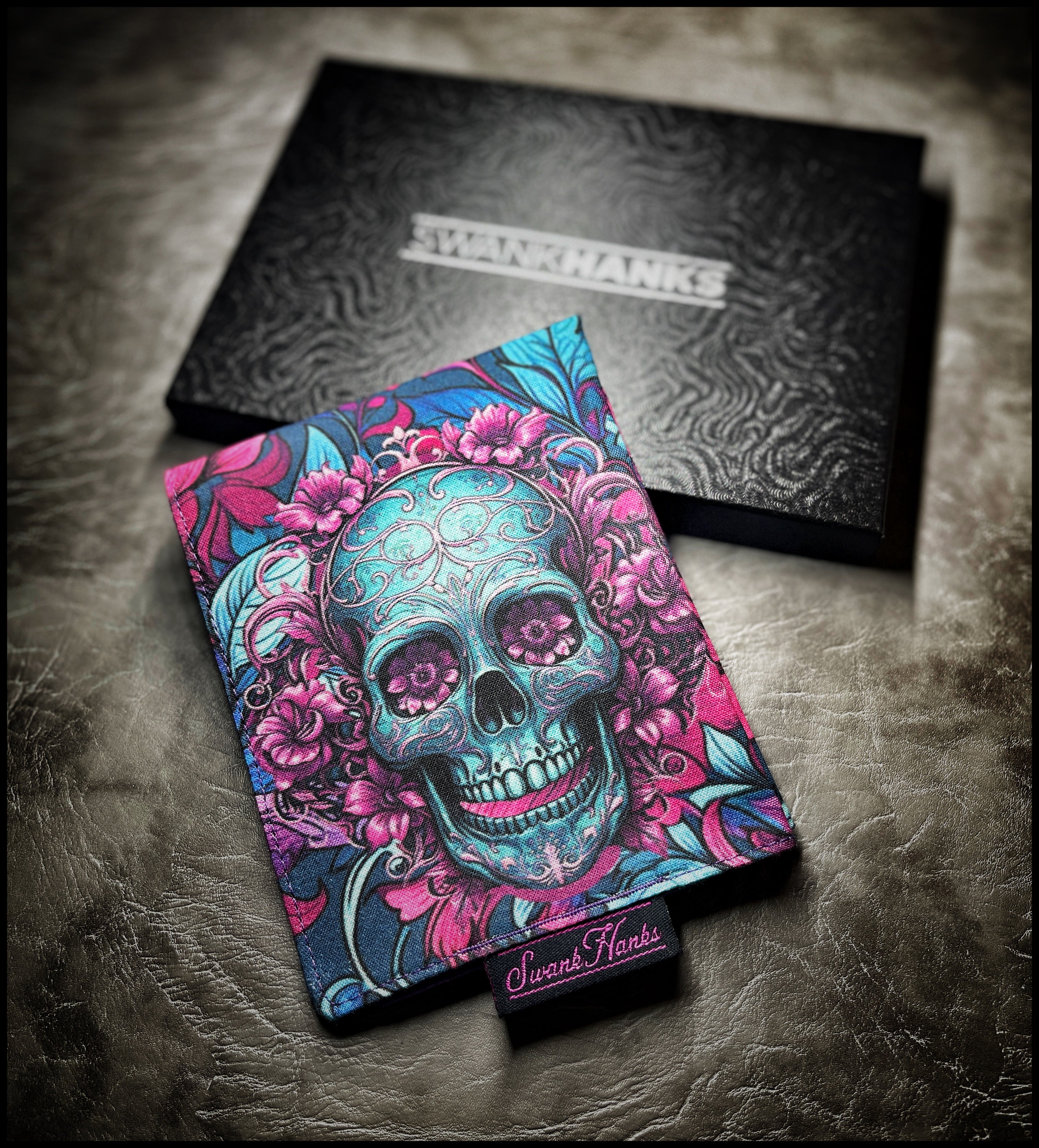 Blurple Floral Skulls V2
