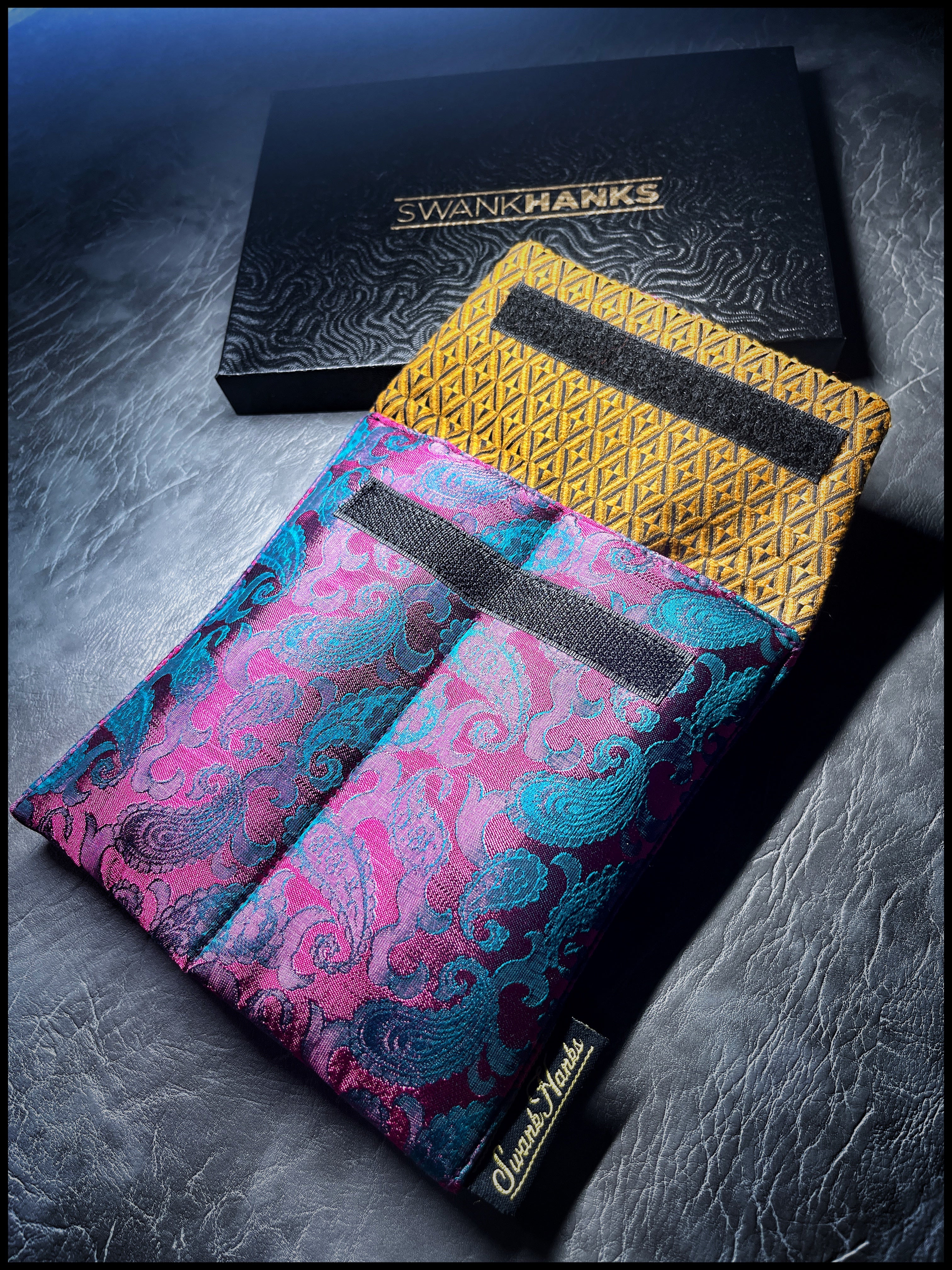 1-OFF Mulberry Color Shifting Silk Paisley Double-Slot