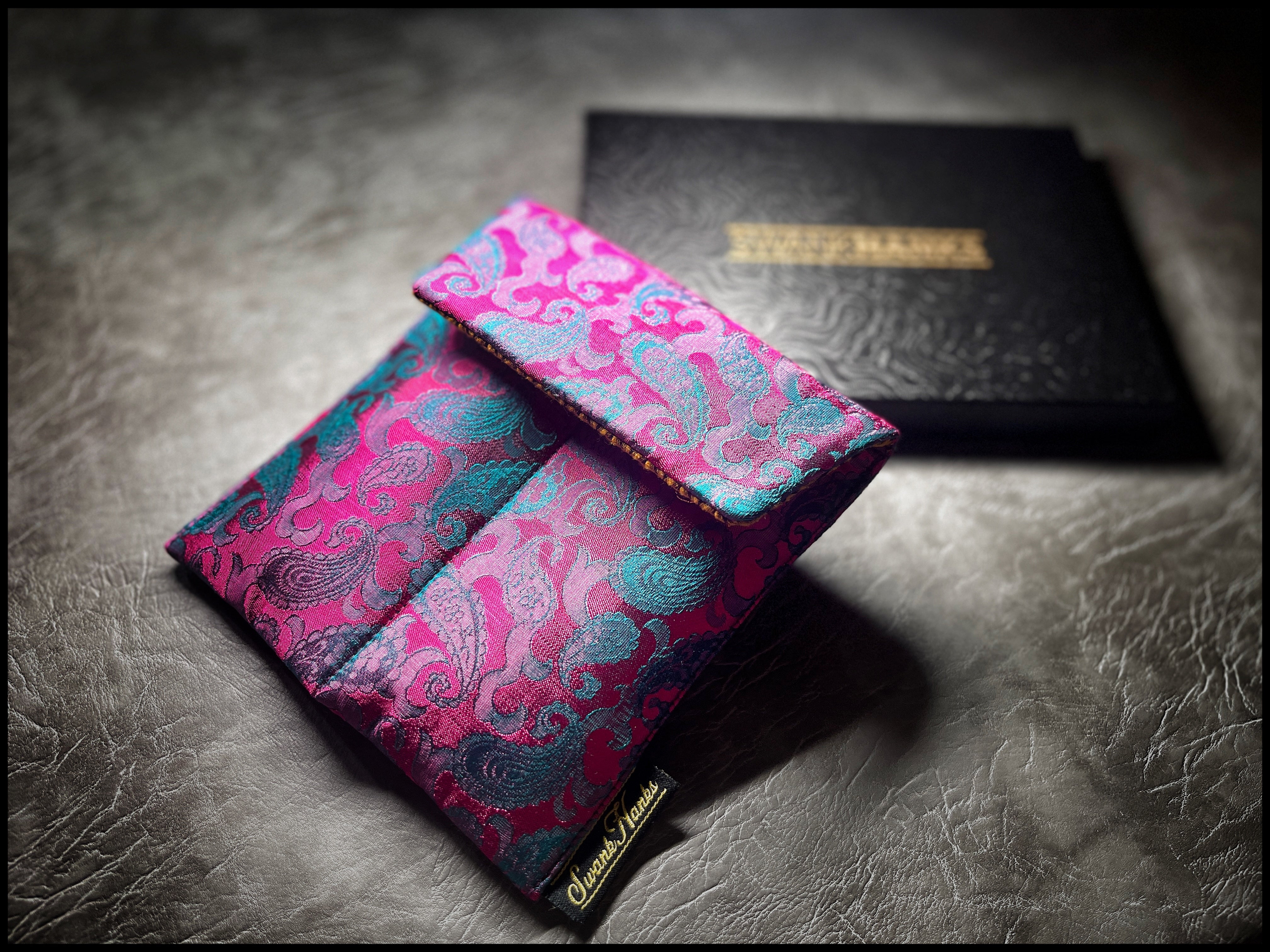 1-OFF Mulberry Color Shifting Silk Paisley Double-Slot