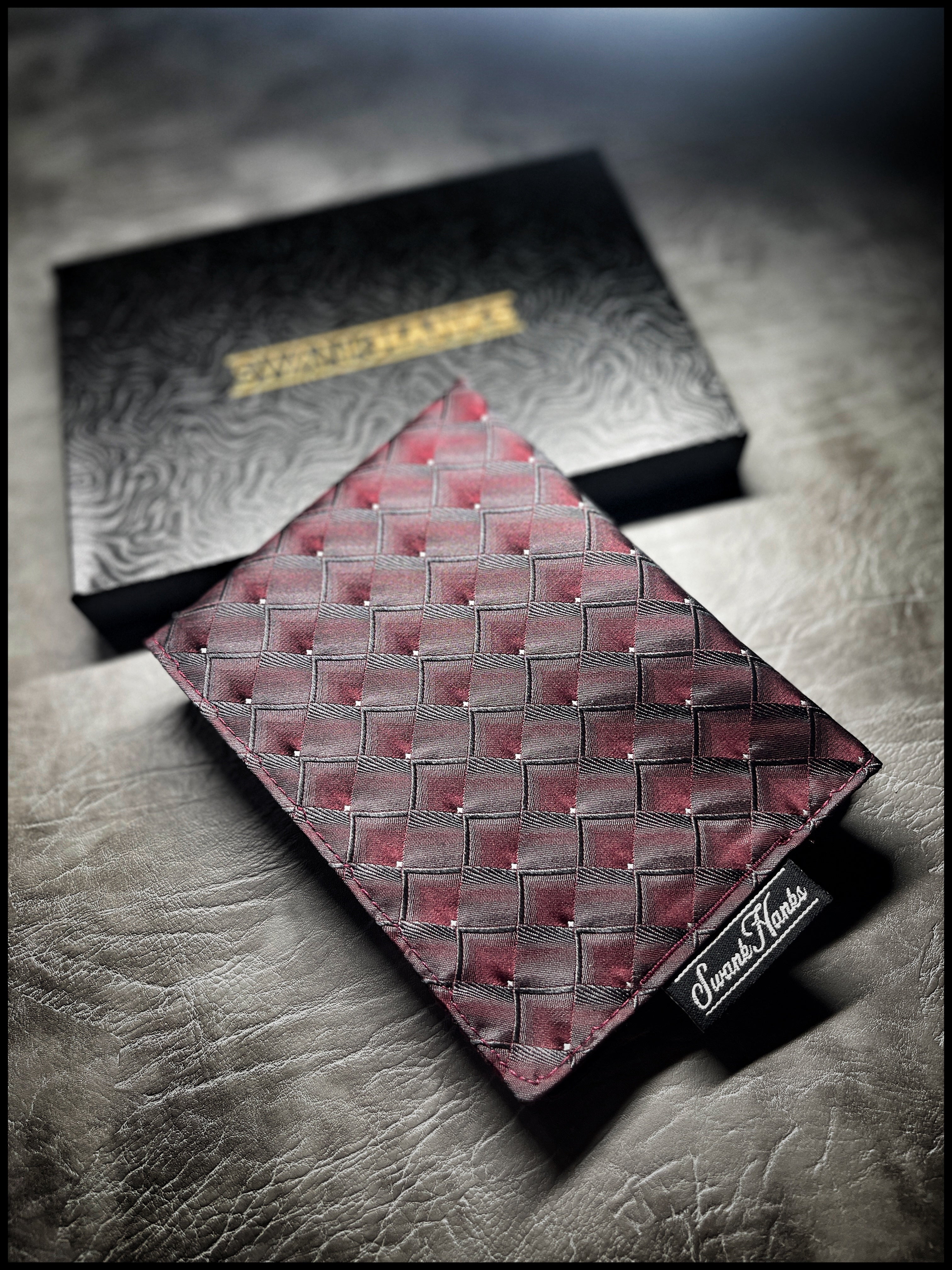 Red Graphite Silk Hank