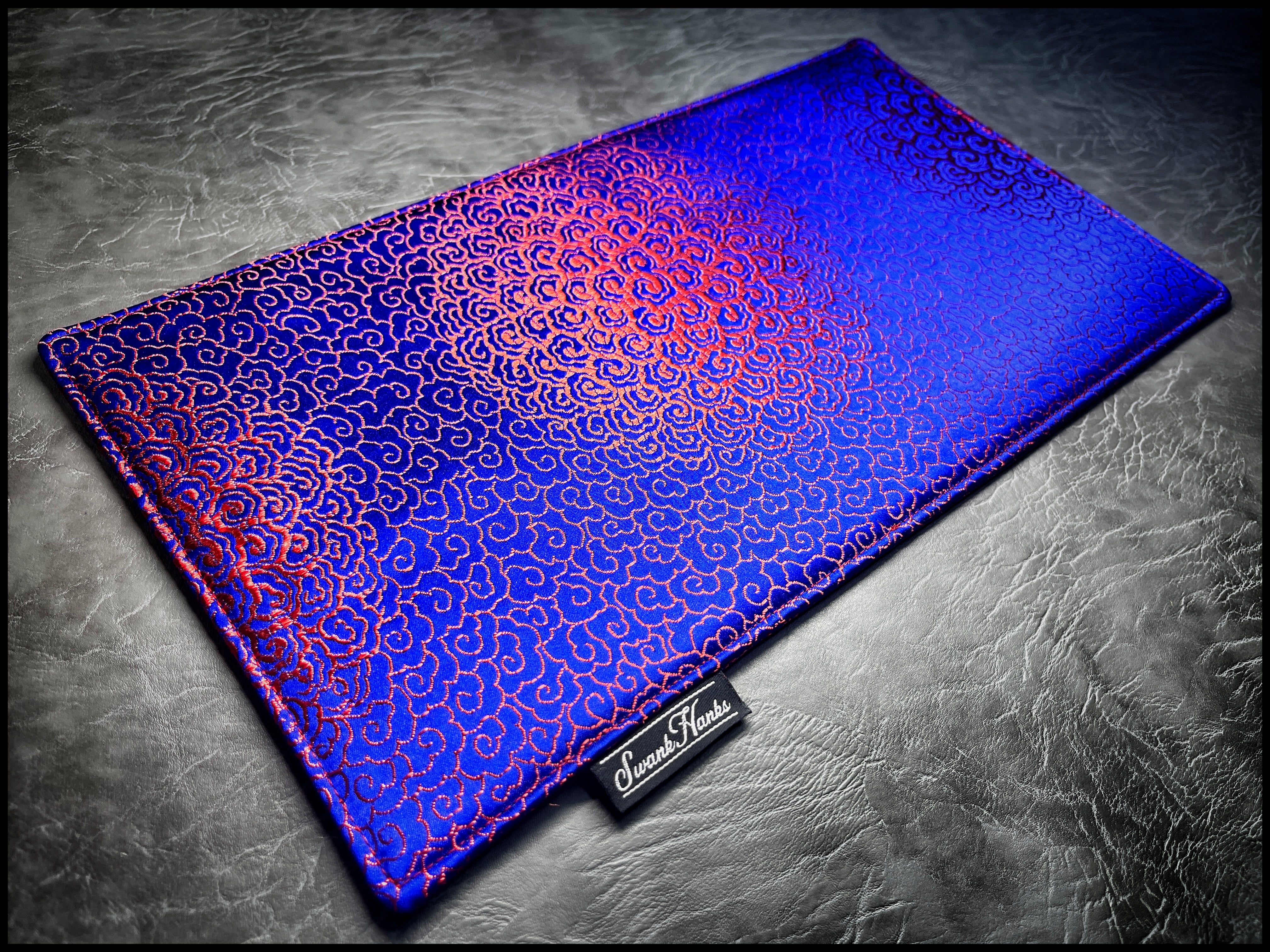Blue/Red Cloud Silk Display Mat