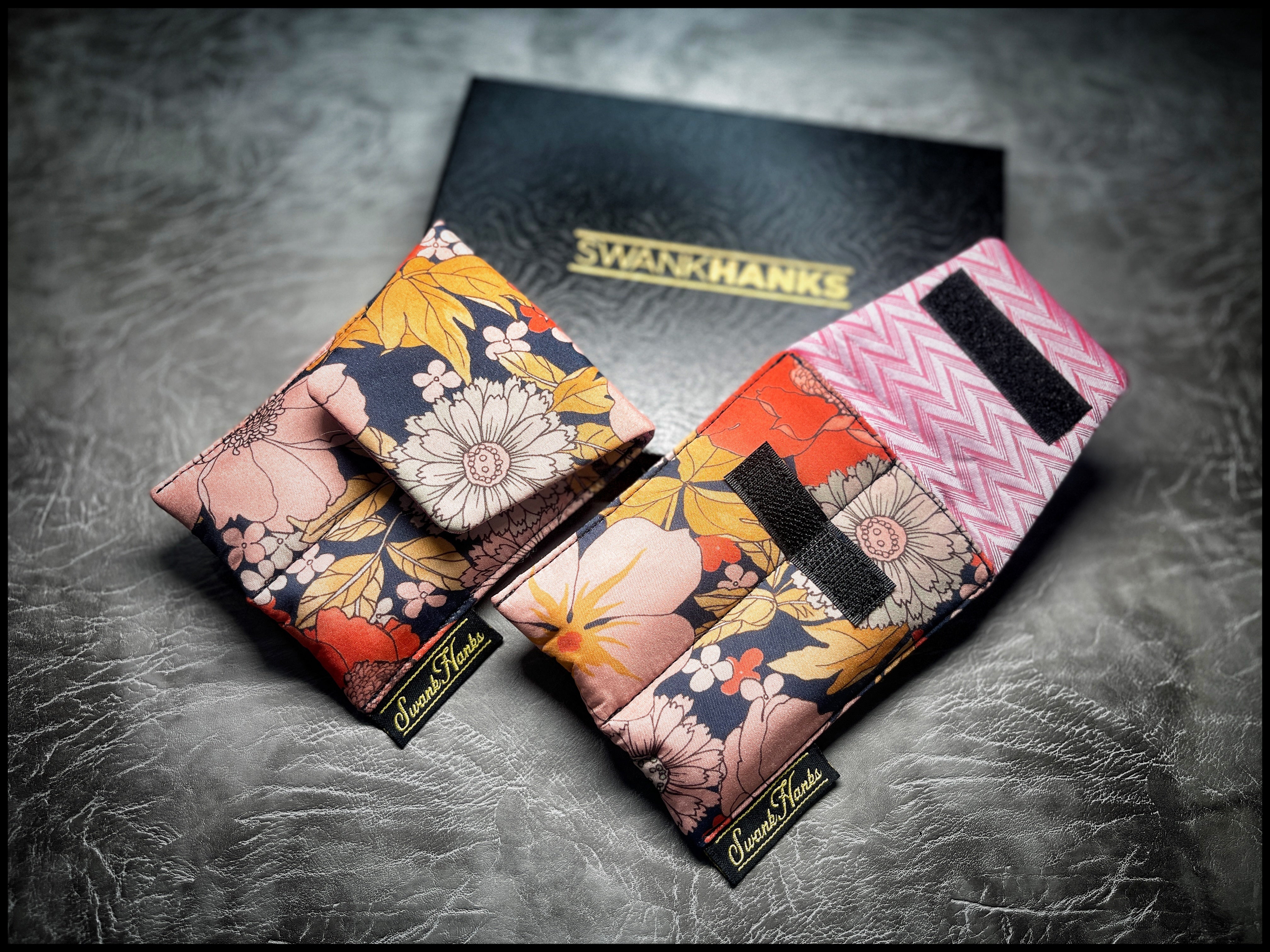 Pastel Poppy Silk Mini Double-Slot Pouch