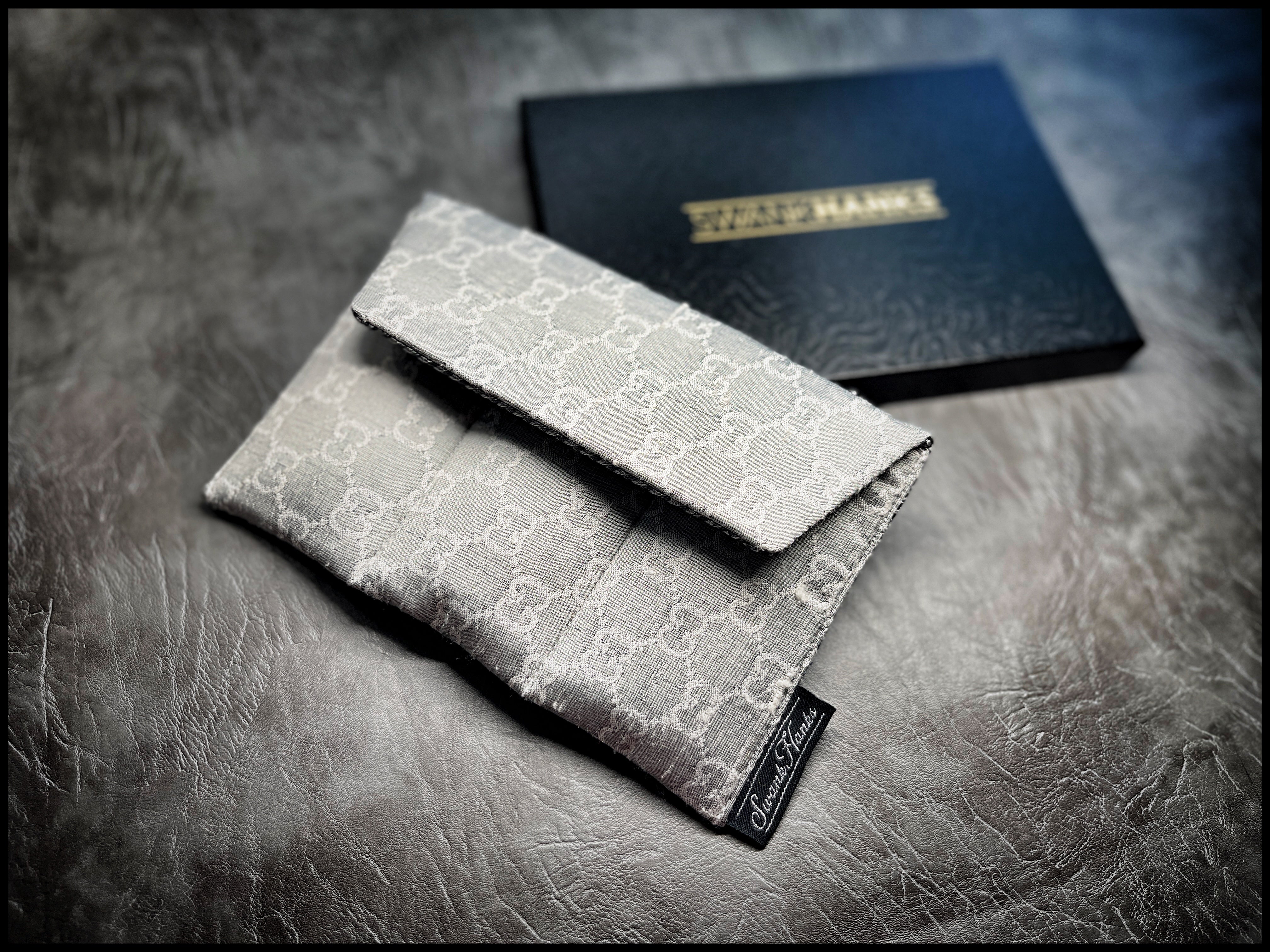 1-OFF Gucc! Silk Mini Triple-Slot Pouch