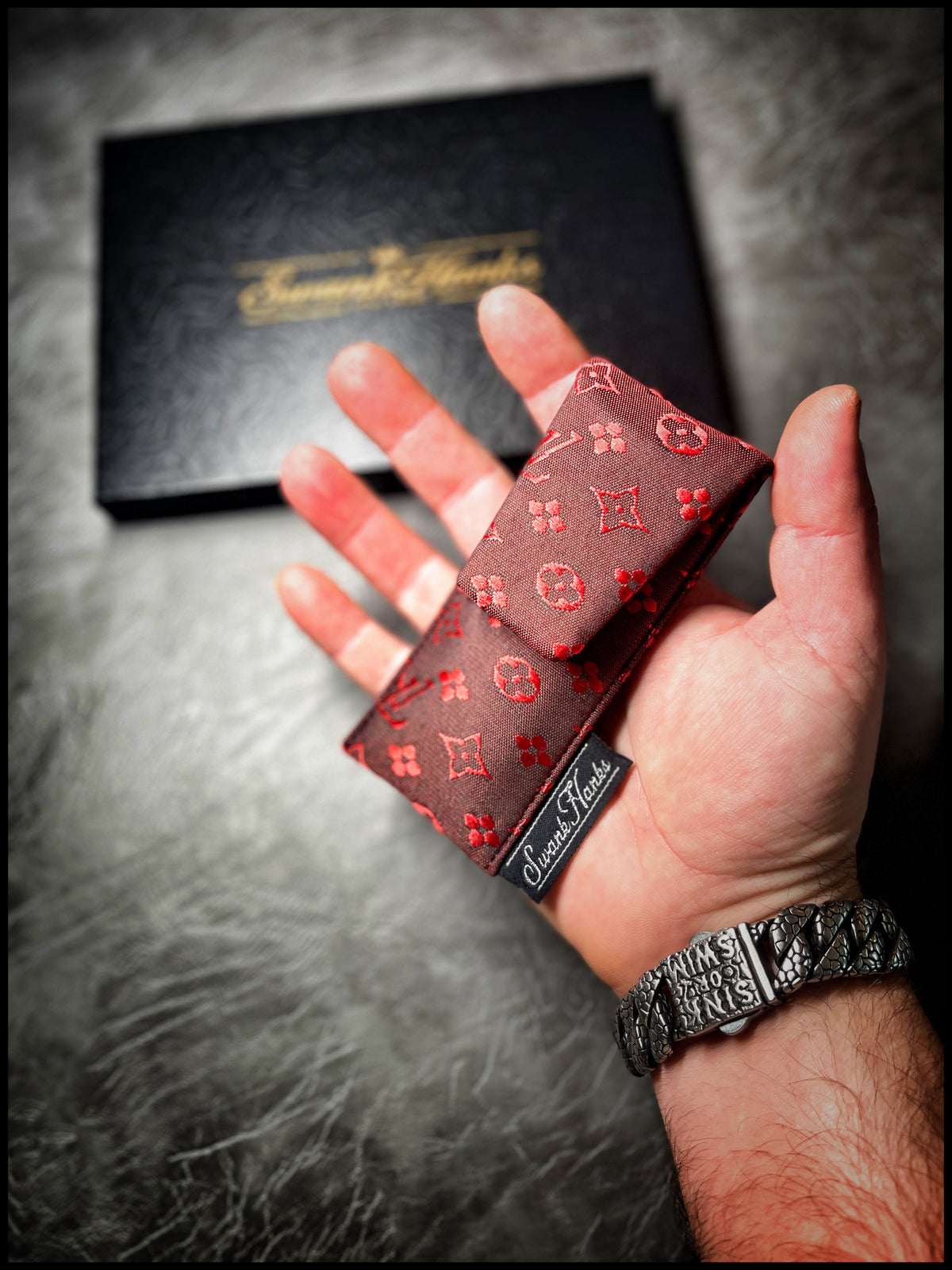 LV Satin Silk Jacquard Mini Single-Slot Pouch