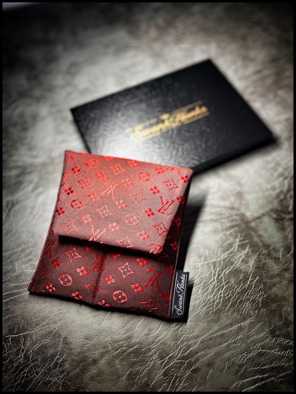 LV Satin Silk Jacquard Mini Double-Slot Pouch