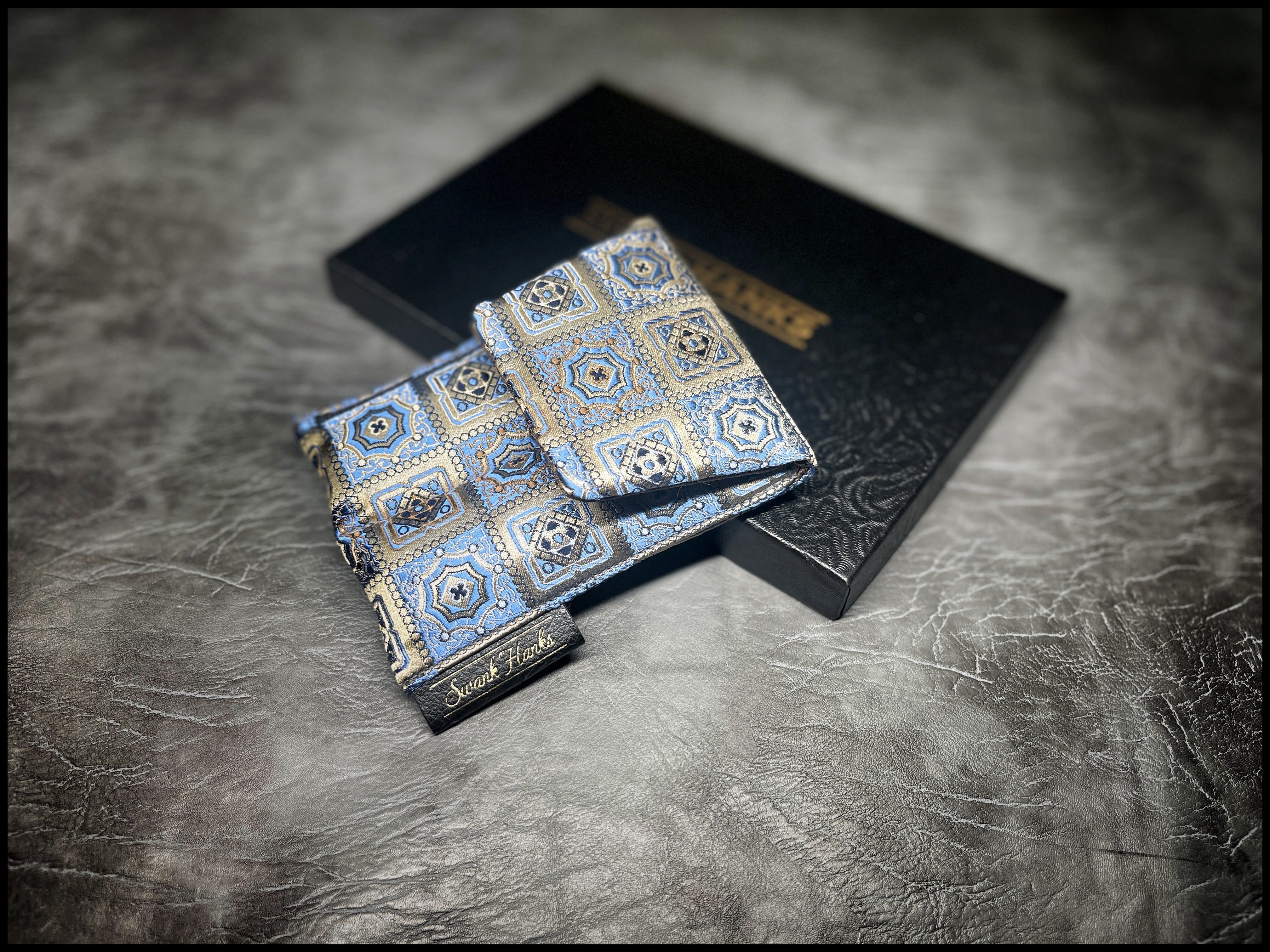 Royal Mosaic Silk Mini Double Slot Pouch