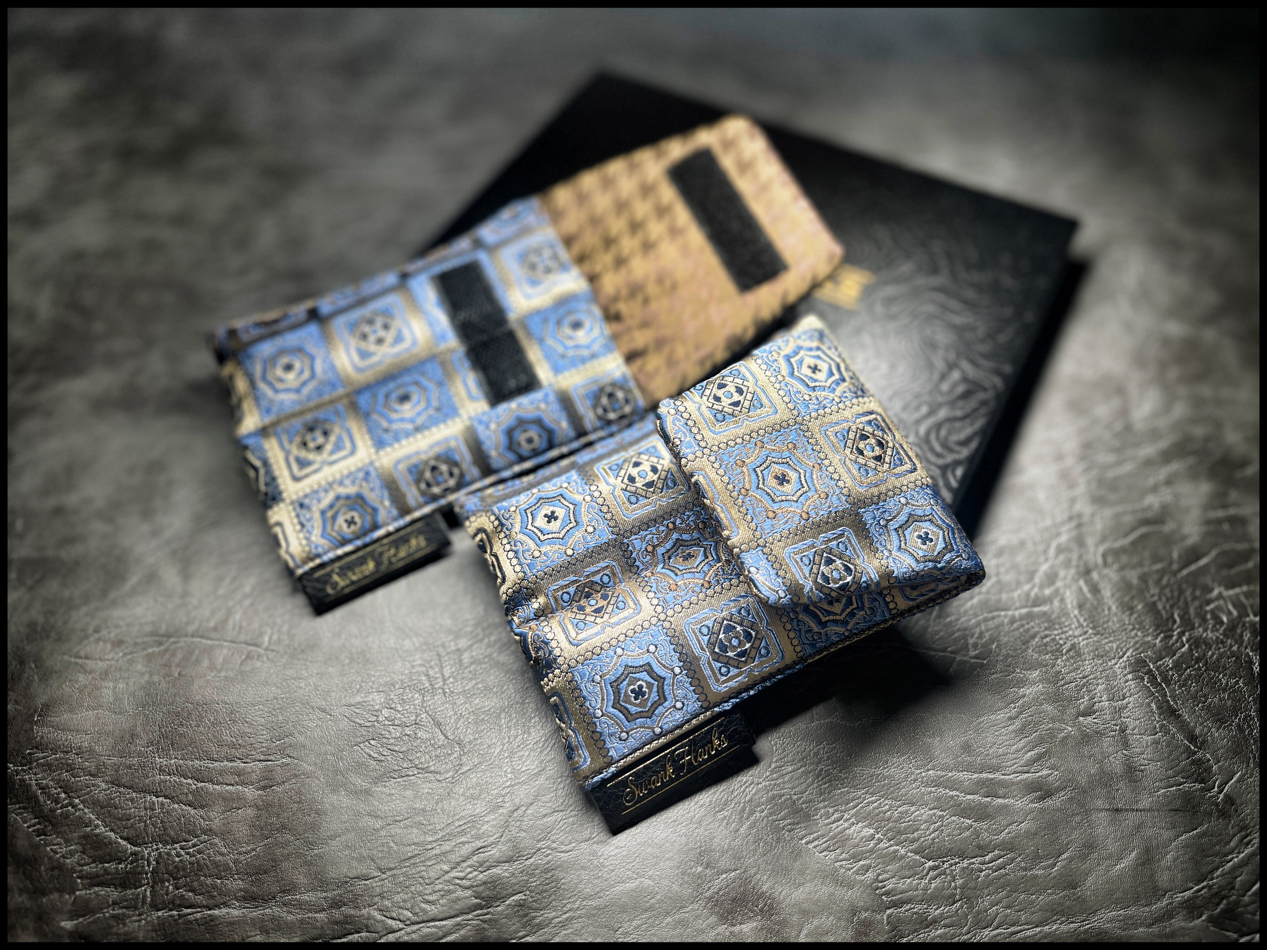 Royal Mosaic Silk Mini Double Slot Pouch