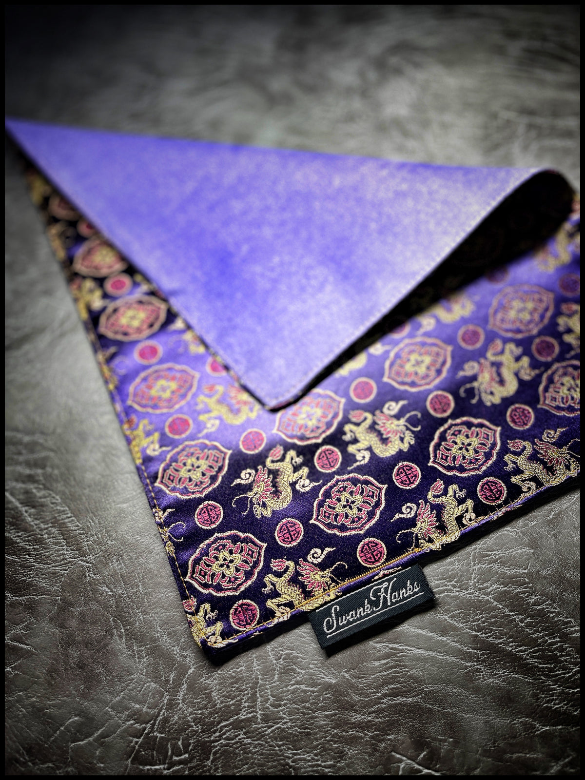 1-OFF Purple Japanese Dragon Silk