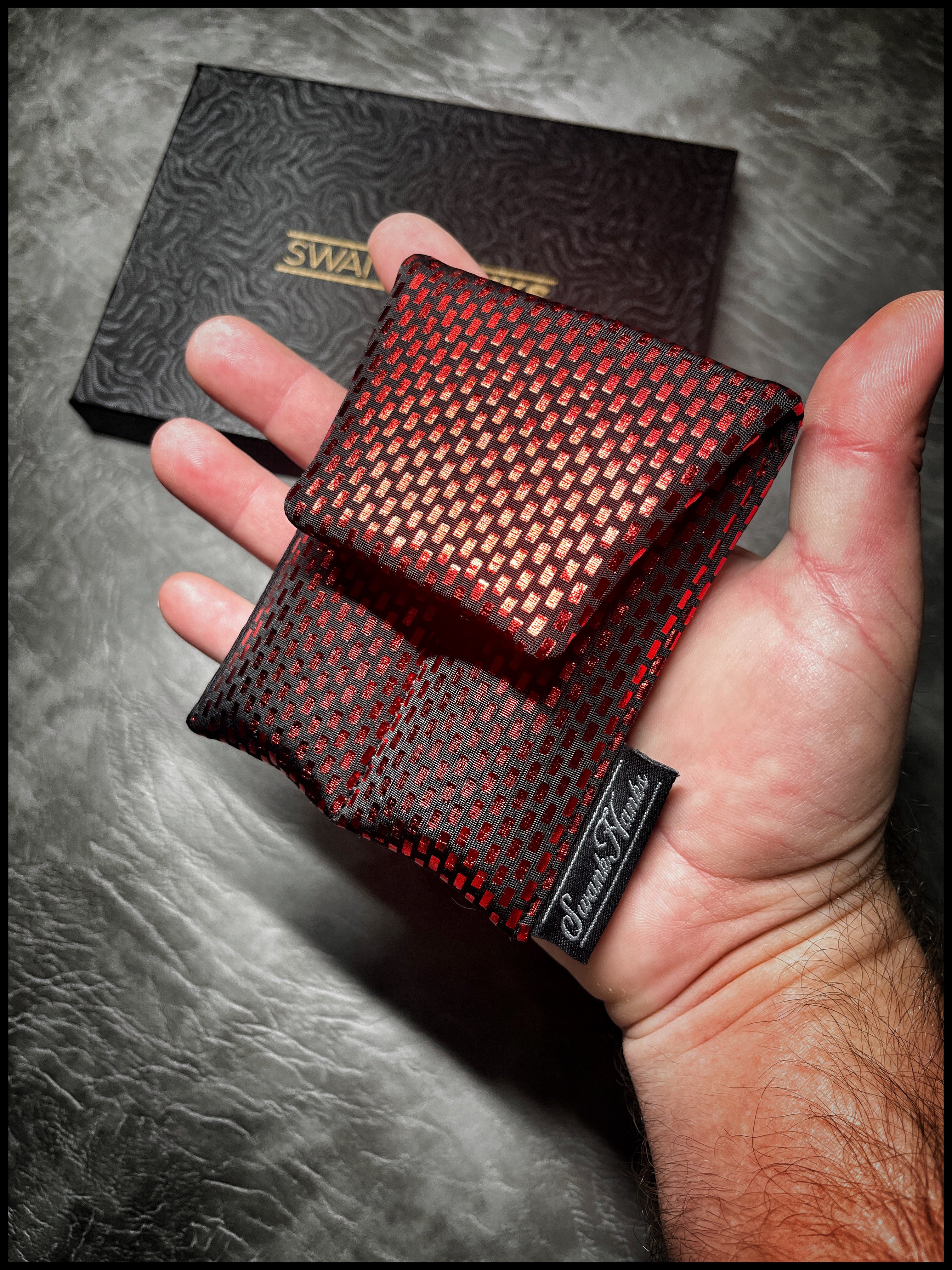 Red UV Mini Double Slot Pouch