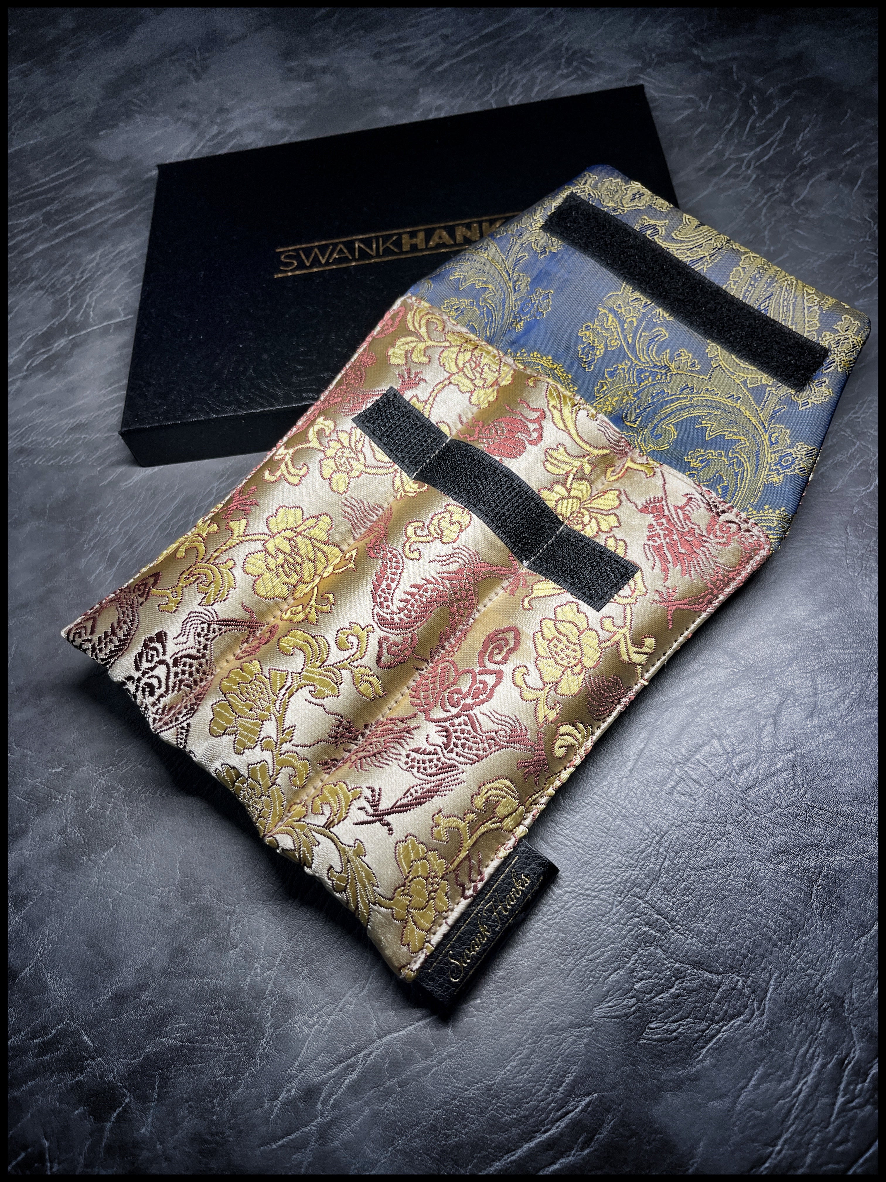 Copper/Gold Dragon Silk 1-OFF Triple-Slot Pouch