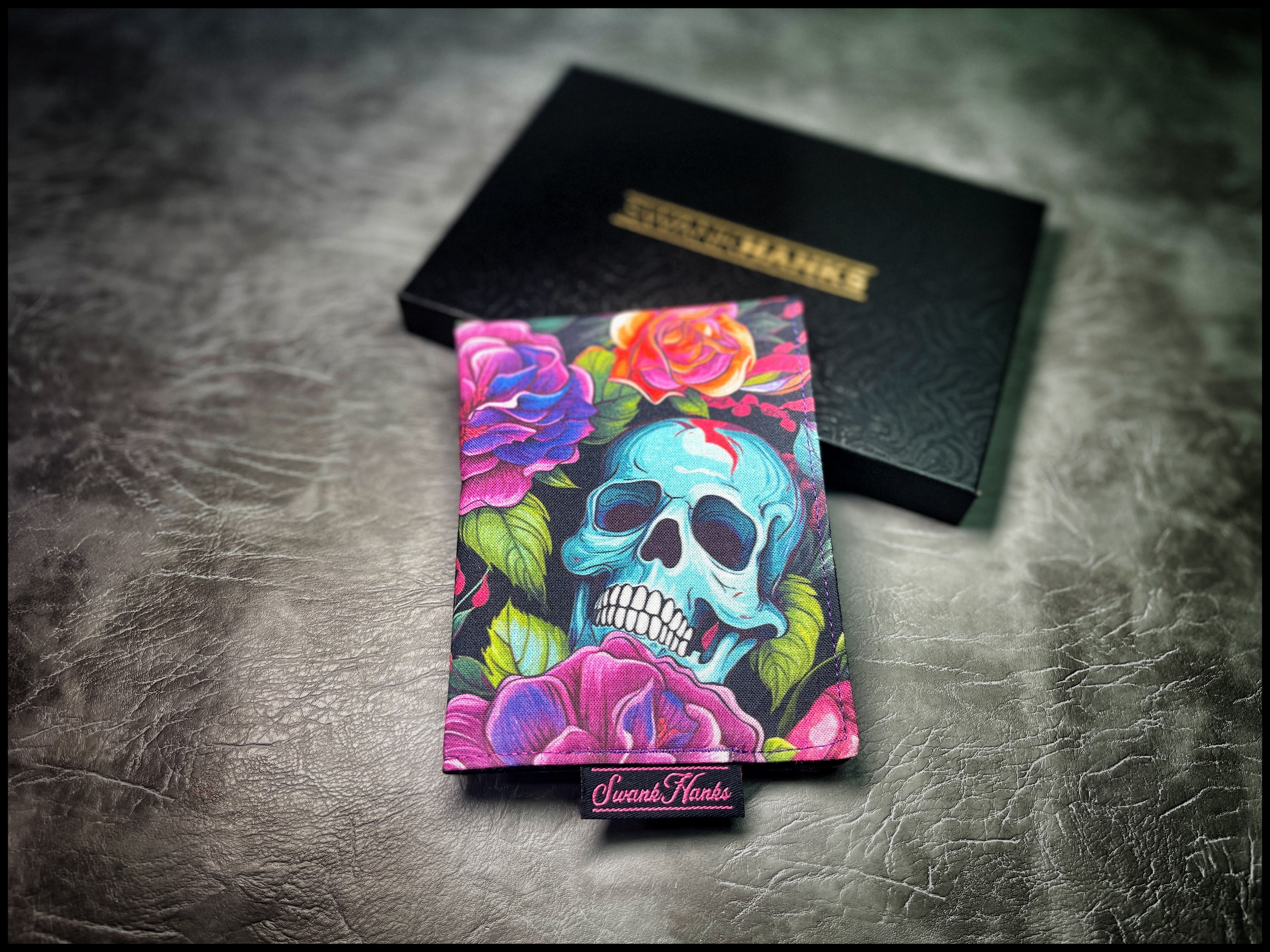 Blurple Floral Skull Hanks
