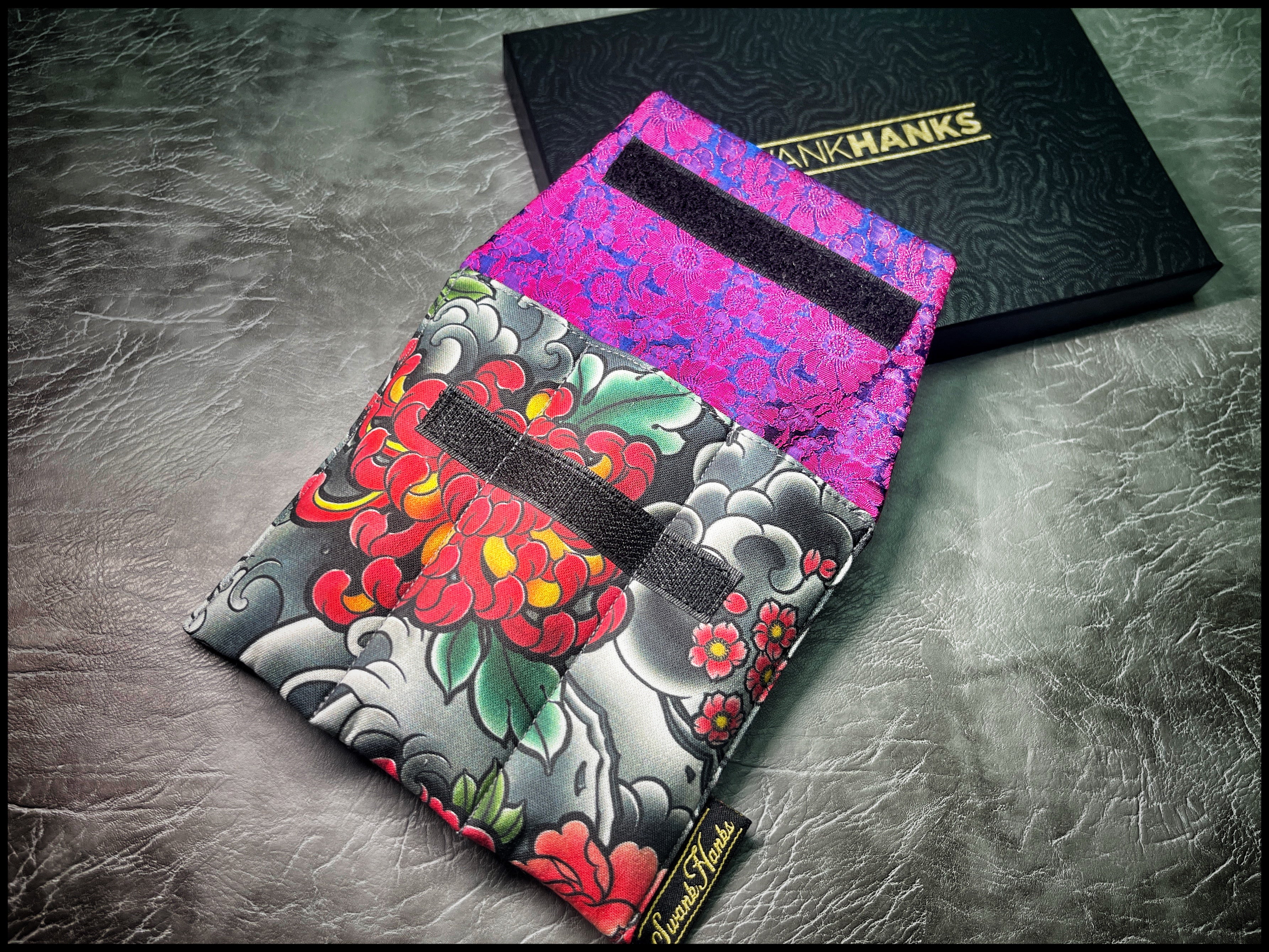 Japanese Floral Mini Triple-Slot Pouch