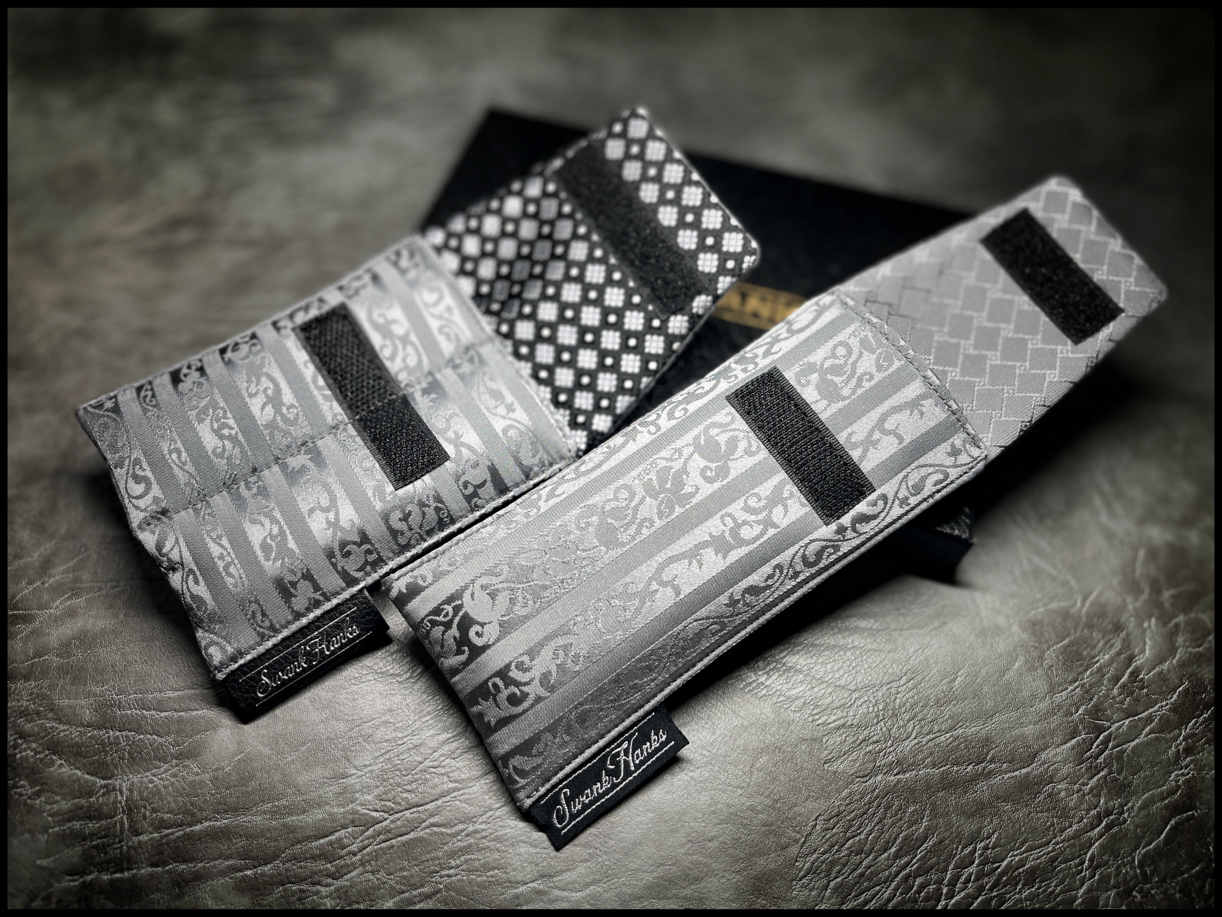 Silver Silk Charmeuse Mini Double Slot Pouch