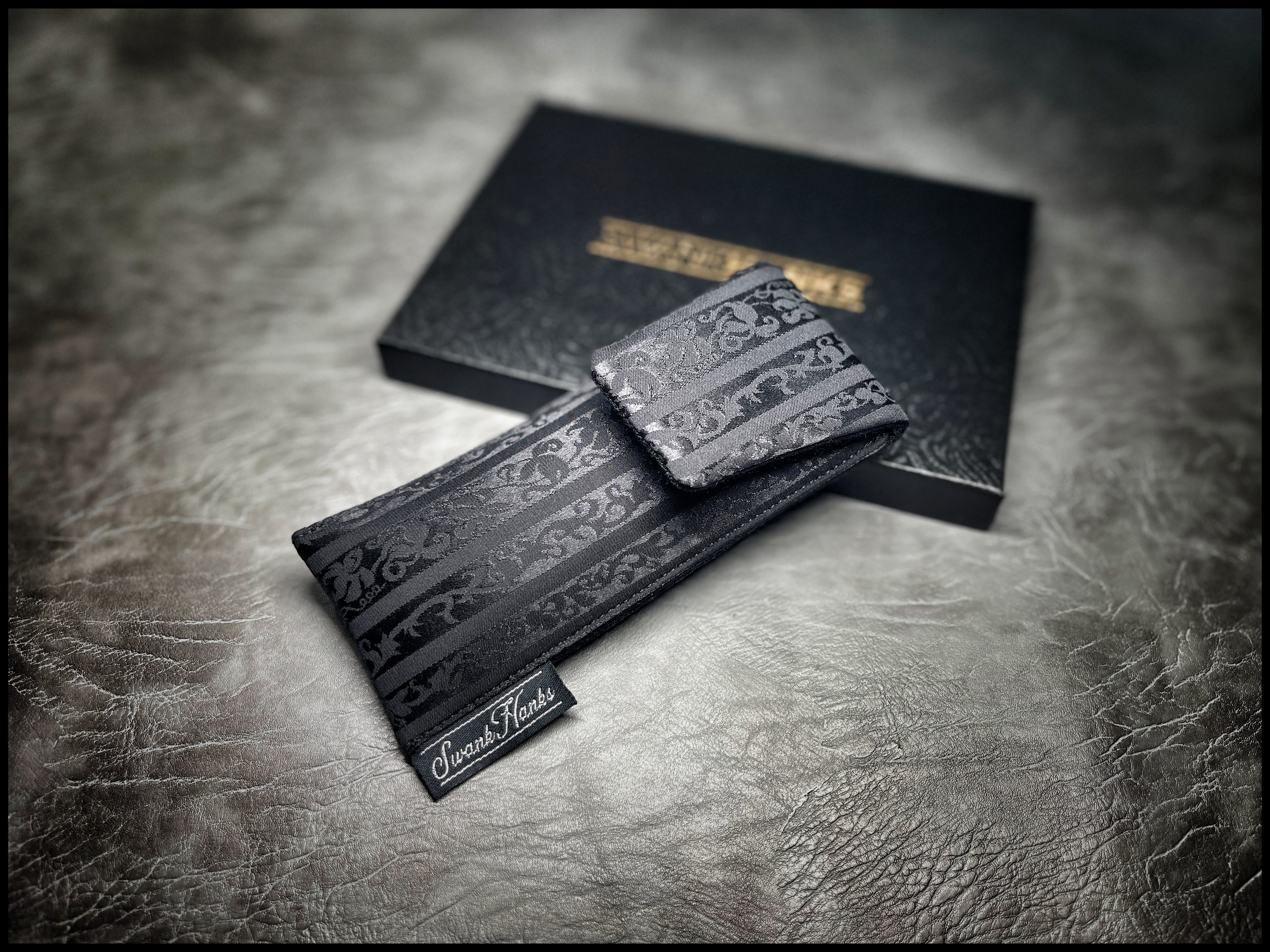 Black Silk Charmeuse Single Pouch