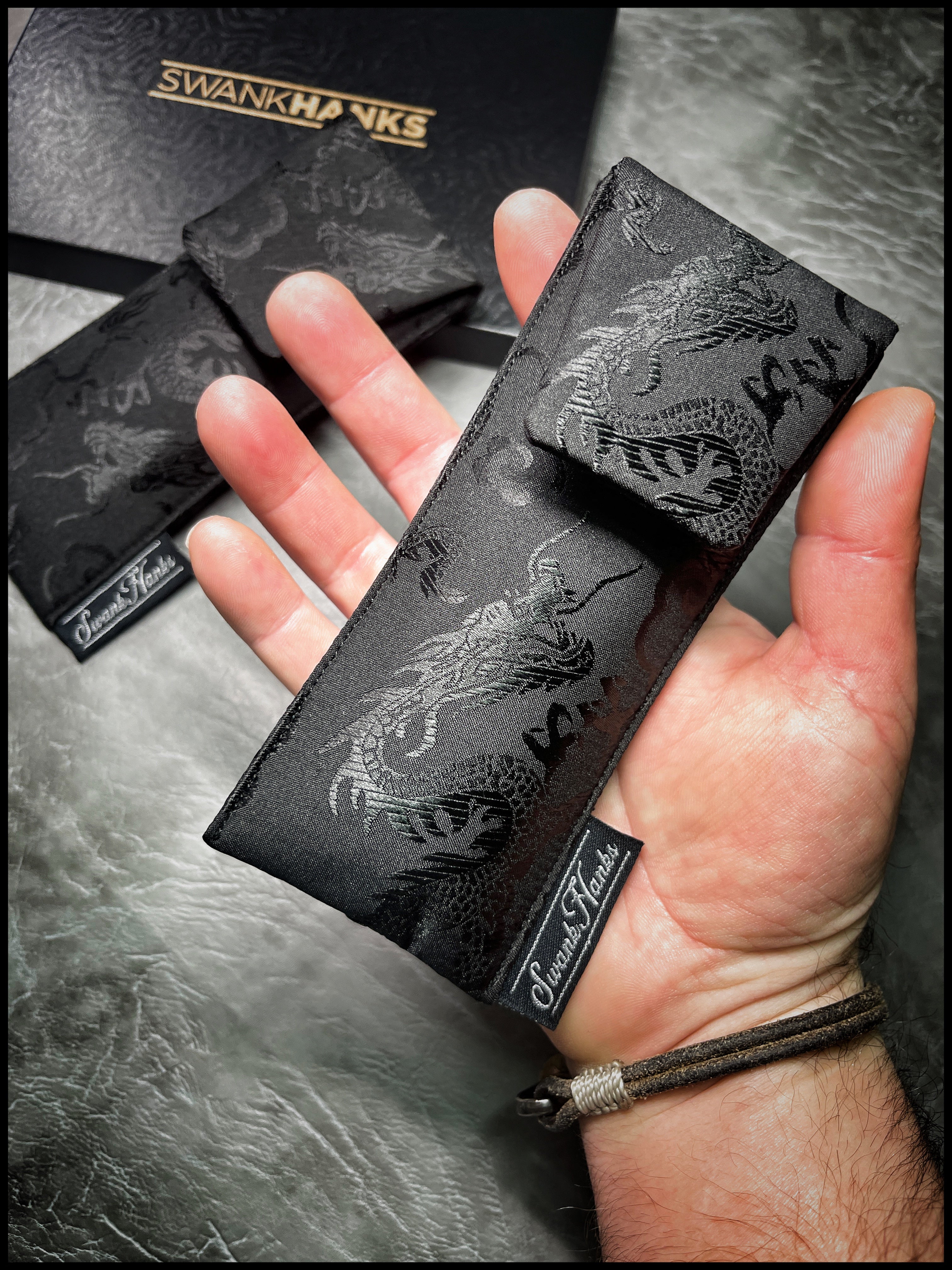 Murdered Out Dragon Silk Mini Single-Slot Pouch